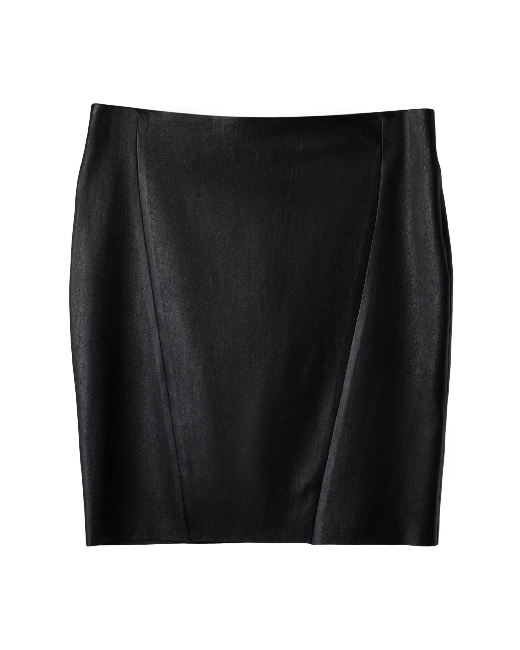 STRETCH LEATHER SKIRT
