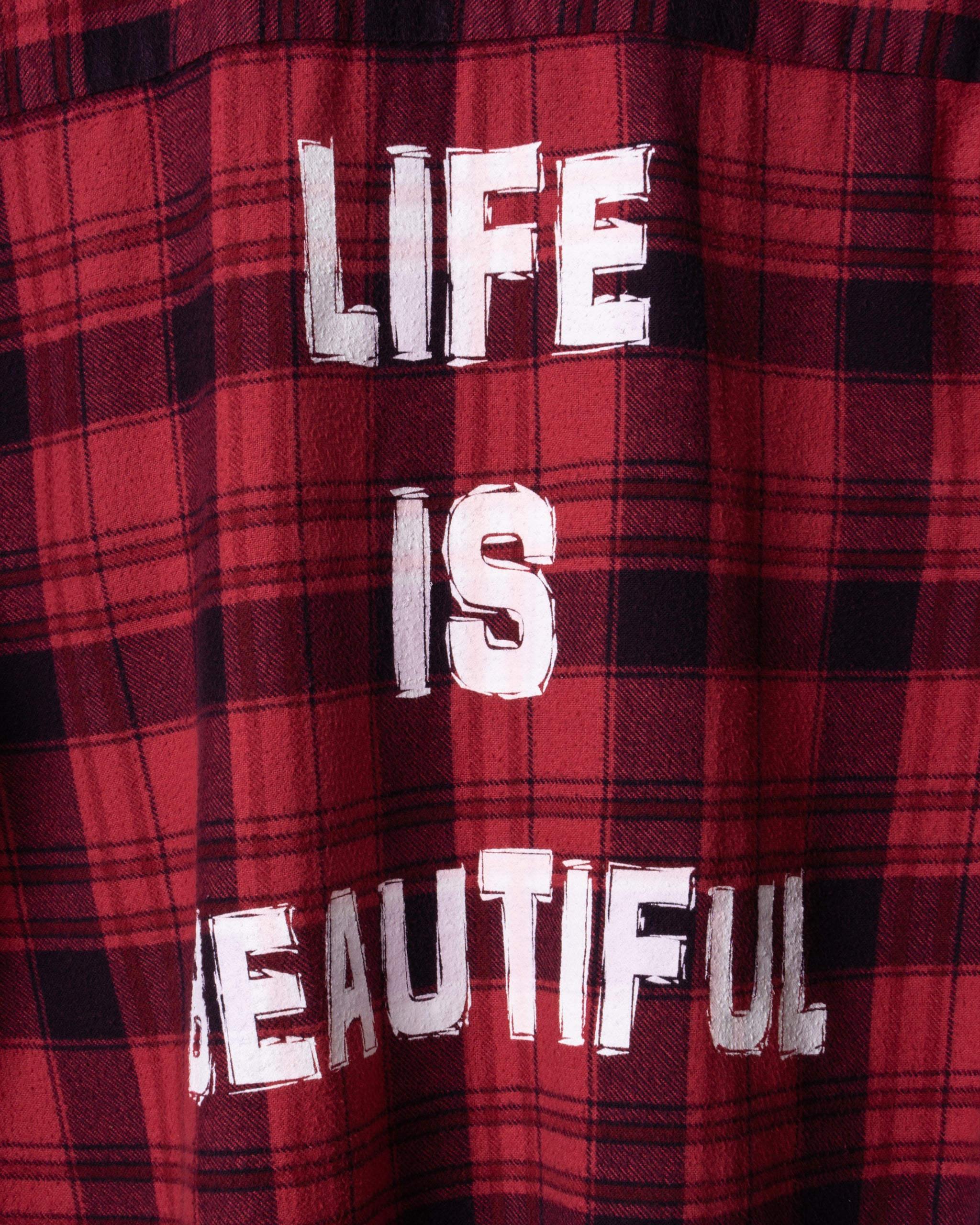 VINTAGE US FLANNEL LIFE IS BEAUTIFUL SHIRT