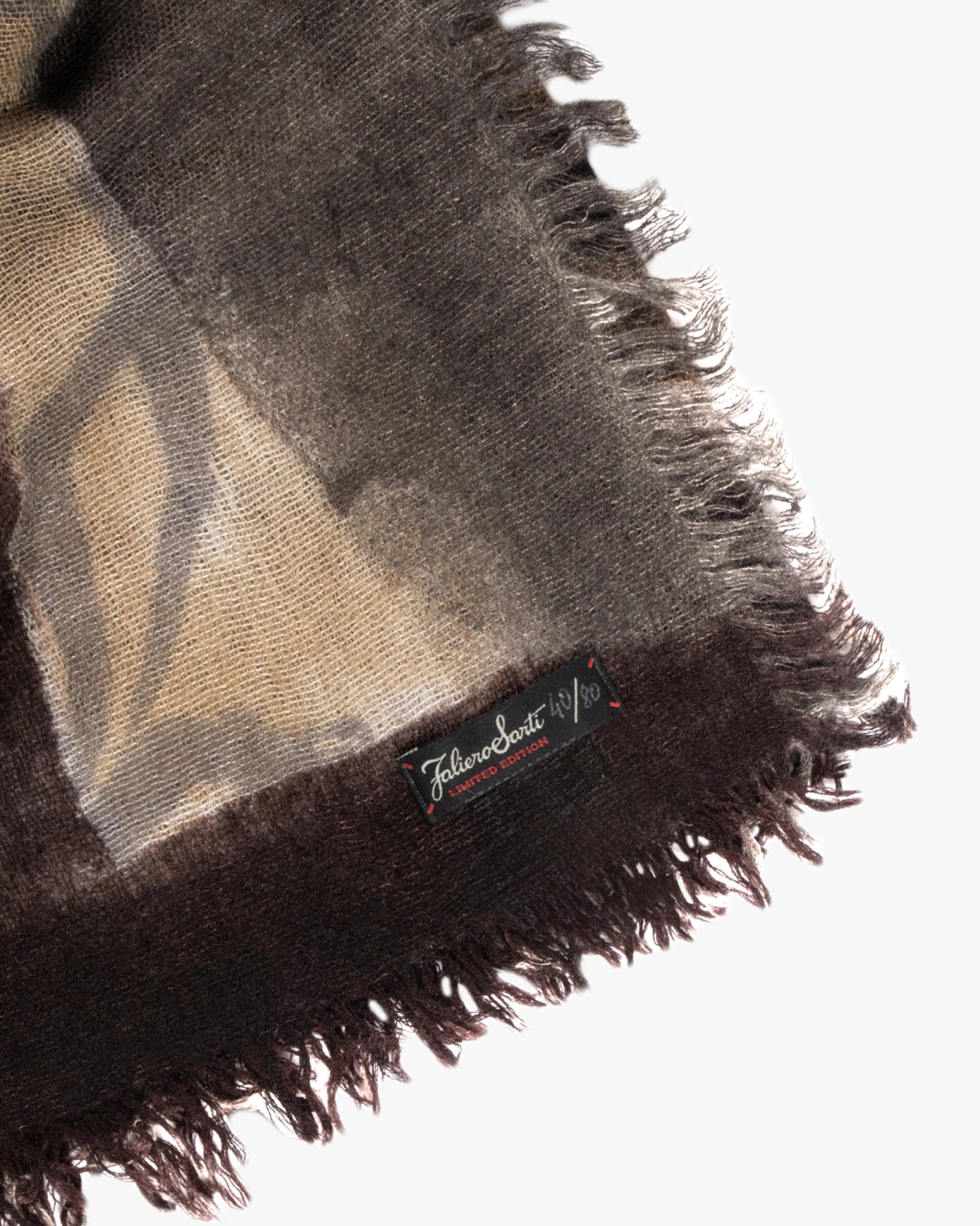 150x165 Kaschmir - Seide - Wolle Camouflage Schal von Faliero Sarti - Scarves FALIERO SARTI