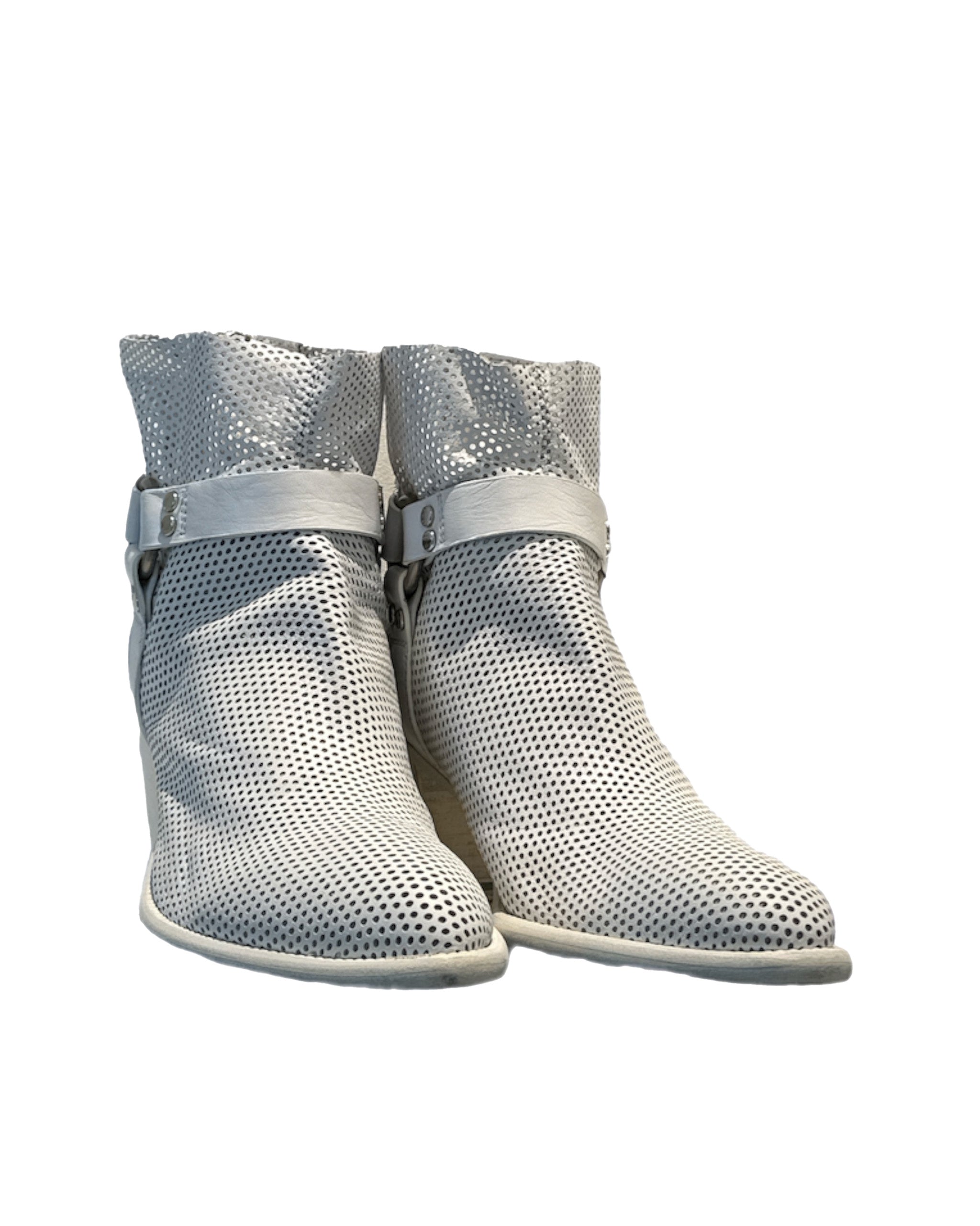 PERFORATED DOUBLE ZIP BOOTS