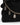 Schwarze Veloursledertasche mit Schmuckbesatz und Schulterriemen von Mia Bag