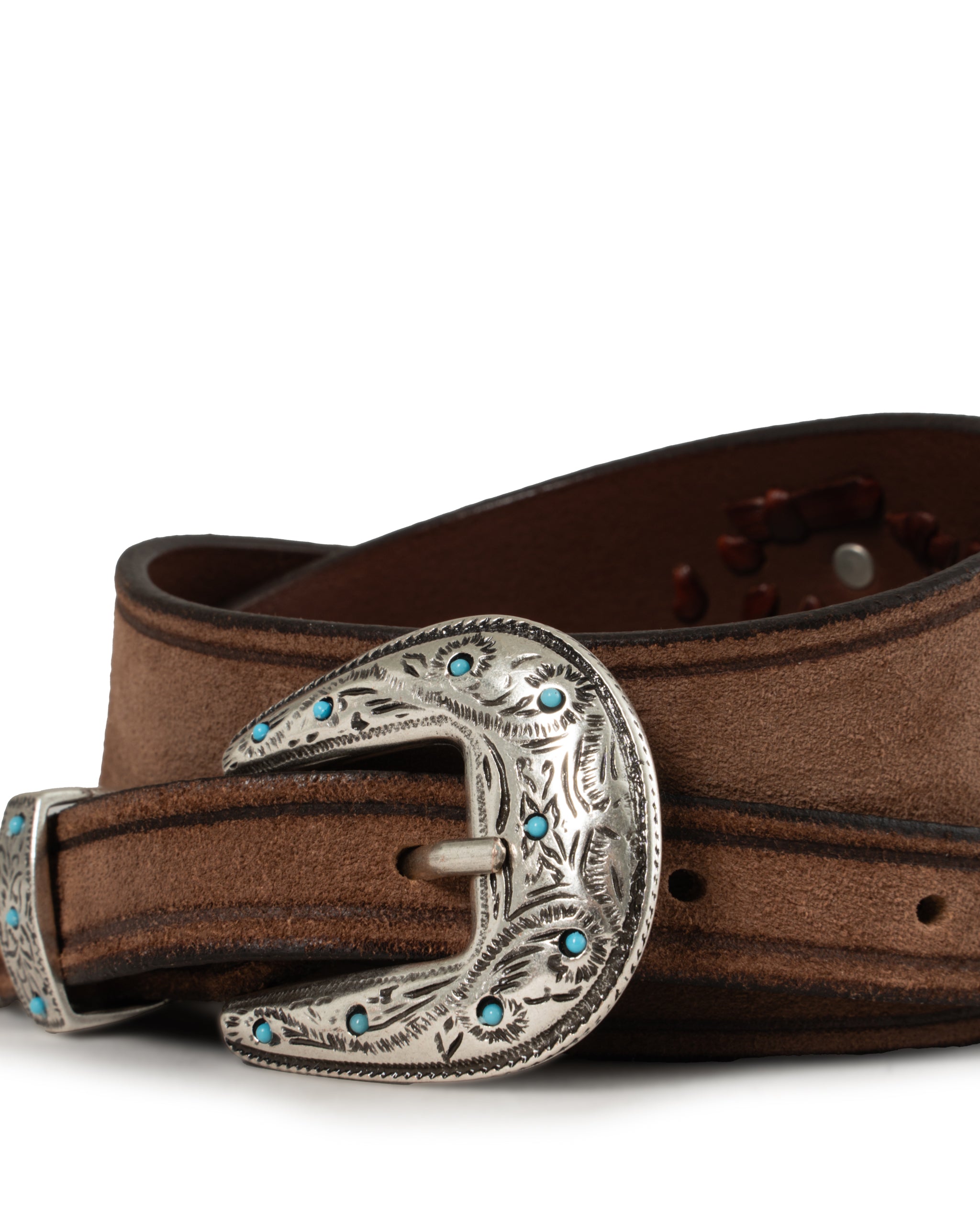 SMALL SUEDE NATIVE DECORATED BELT