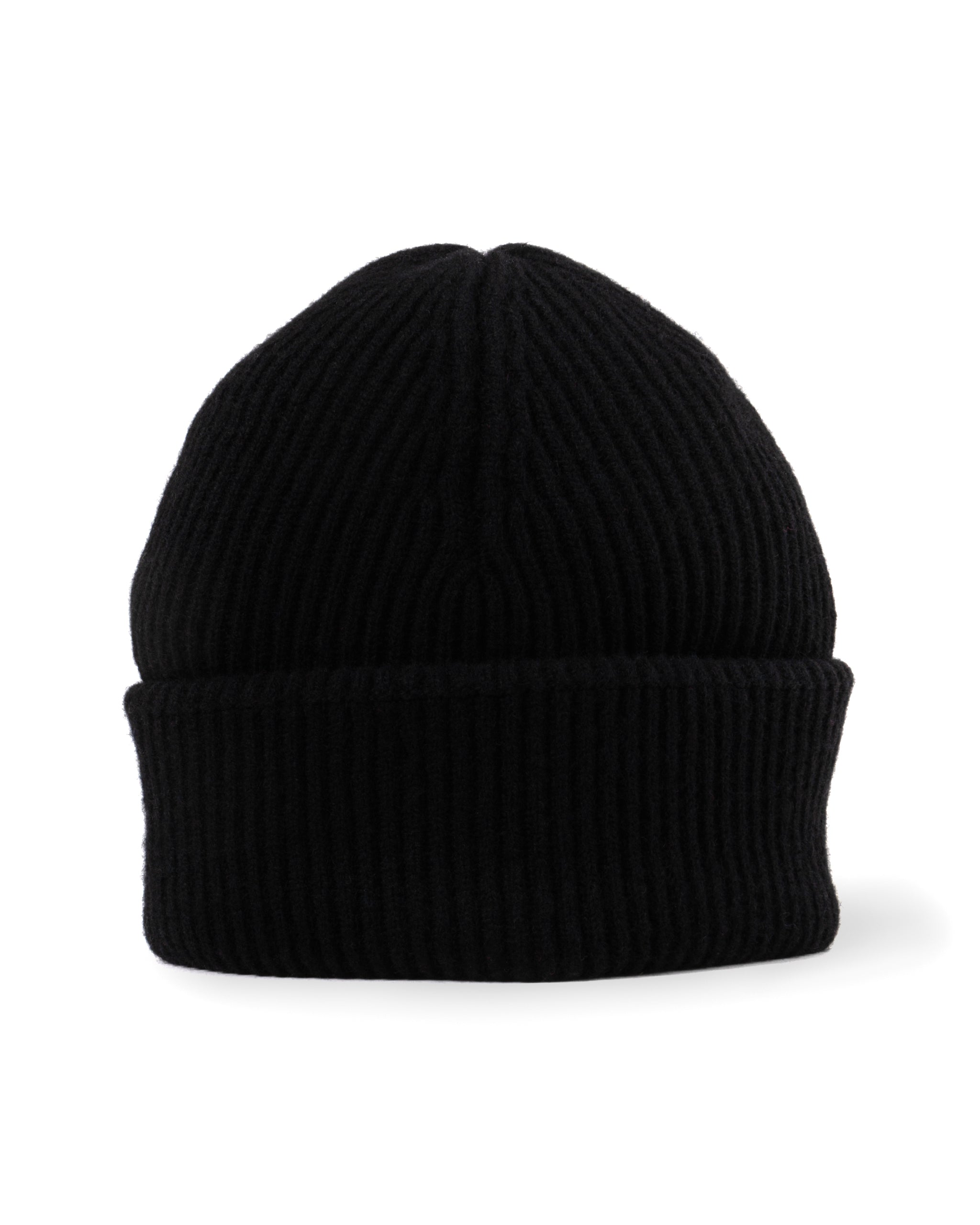 WOOL CASHMERE RIB HAT