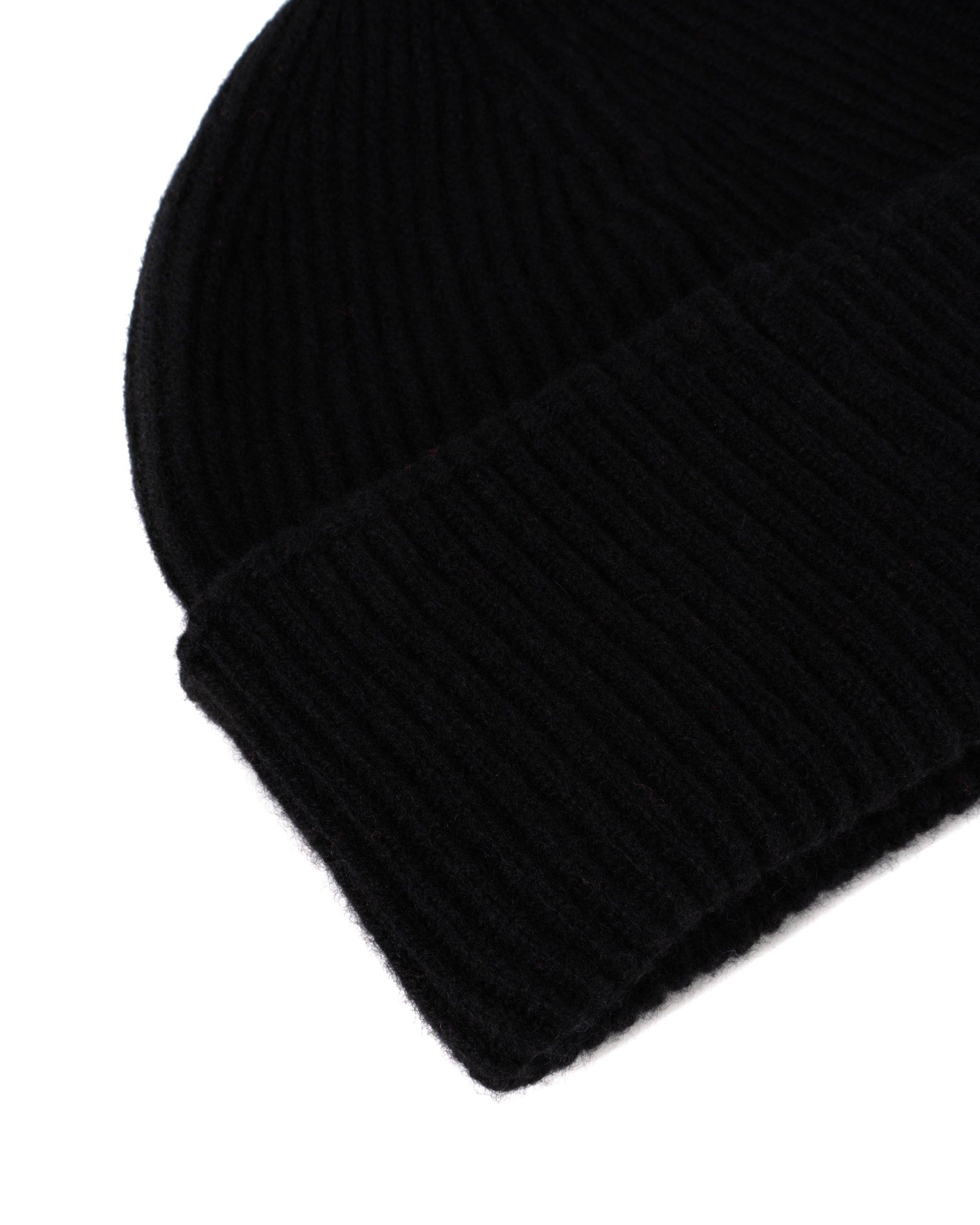 WOOL CASHMERE RIB HAT