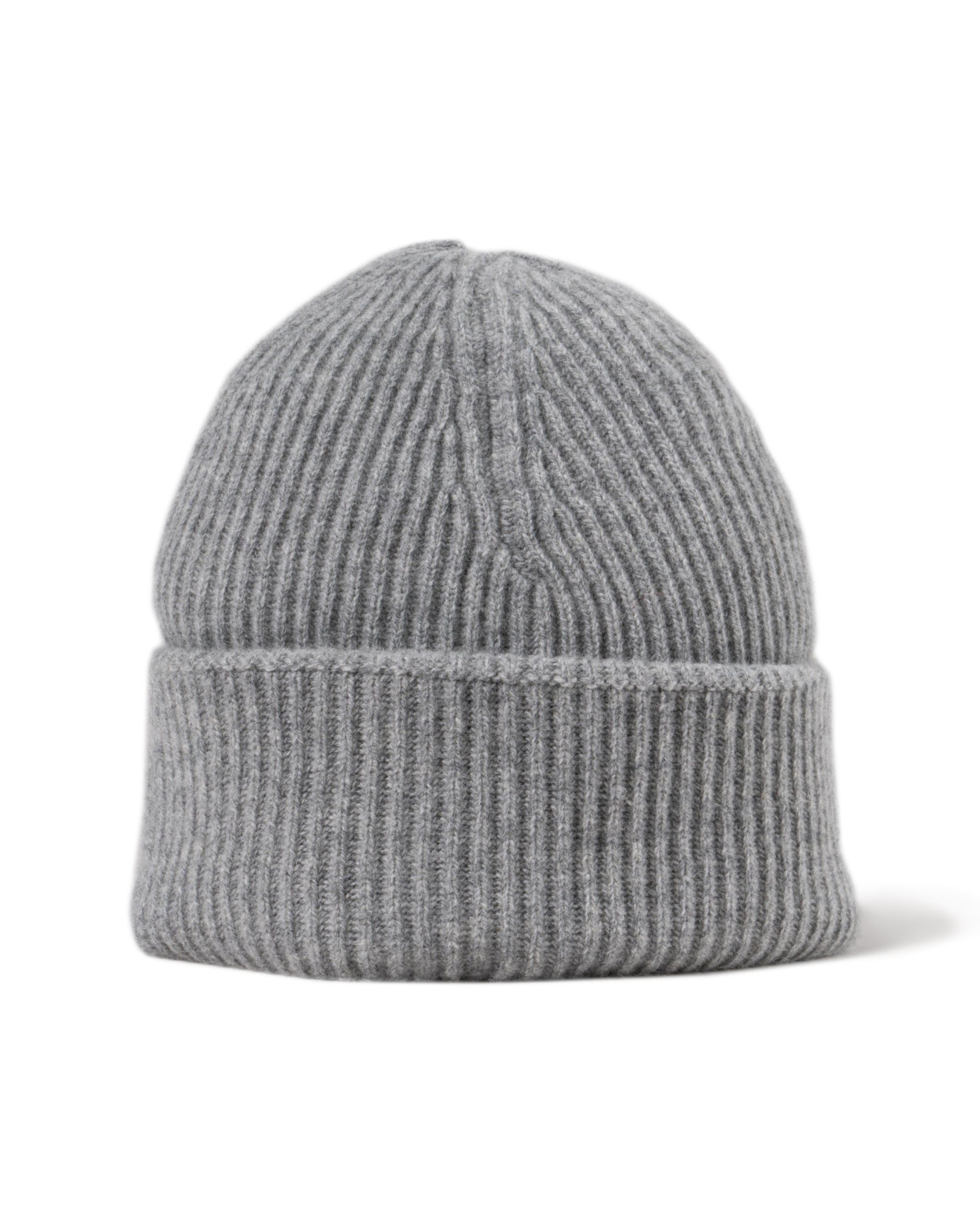 WOOL CASHMERE RIB HAT