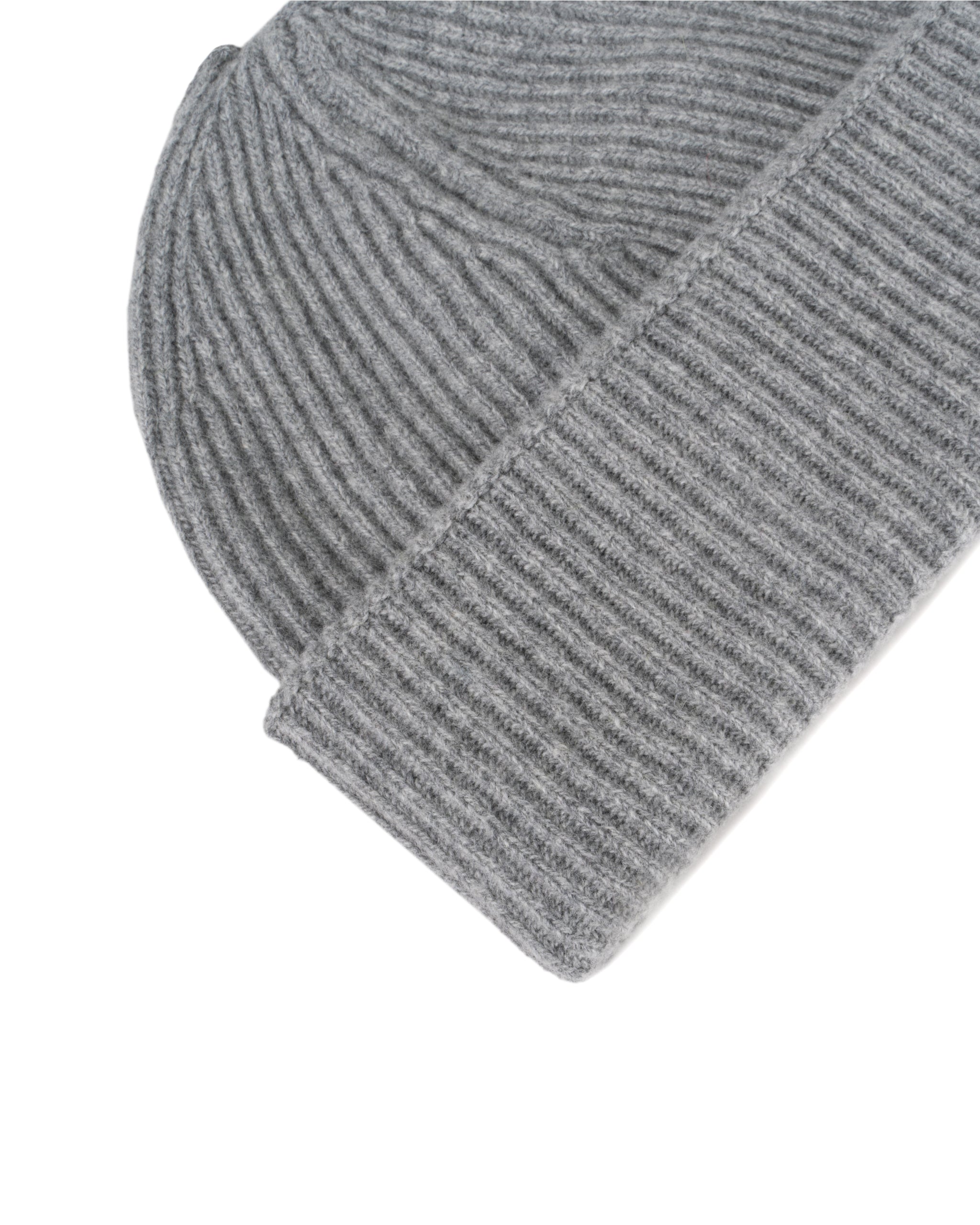 WOOL CASHMERE RIB HAT