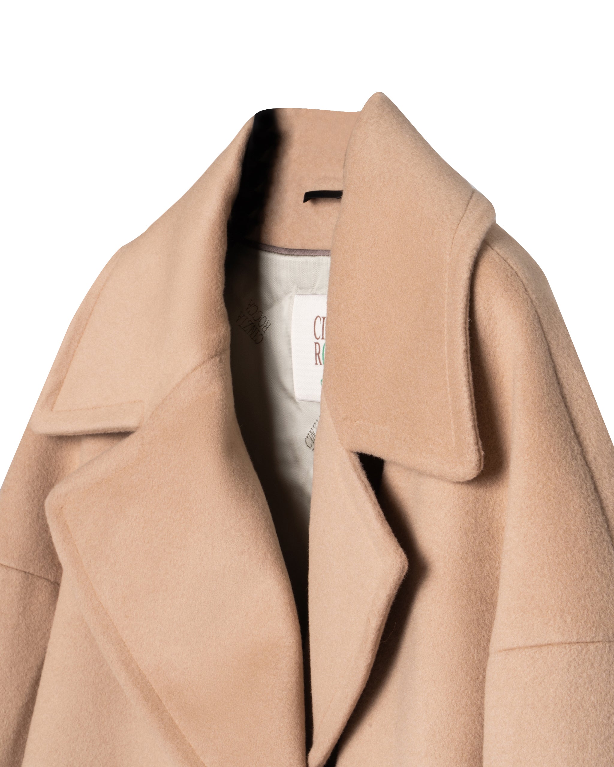 RECYCLED CASHMERE WOOL CABAN JACKET