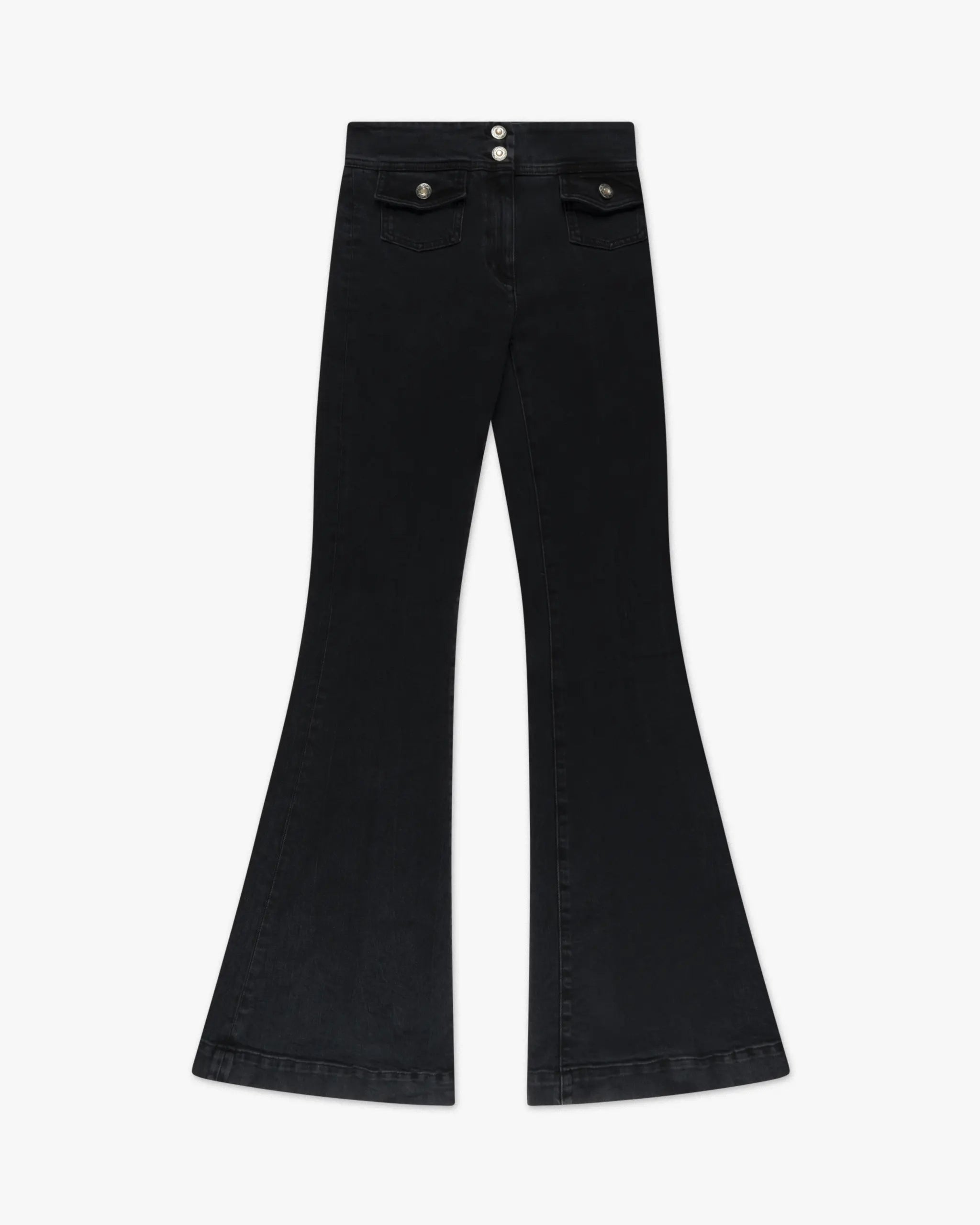 Schwarze Emi Extra Lange Flair Hose von Seafarer
