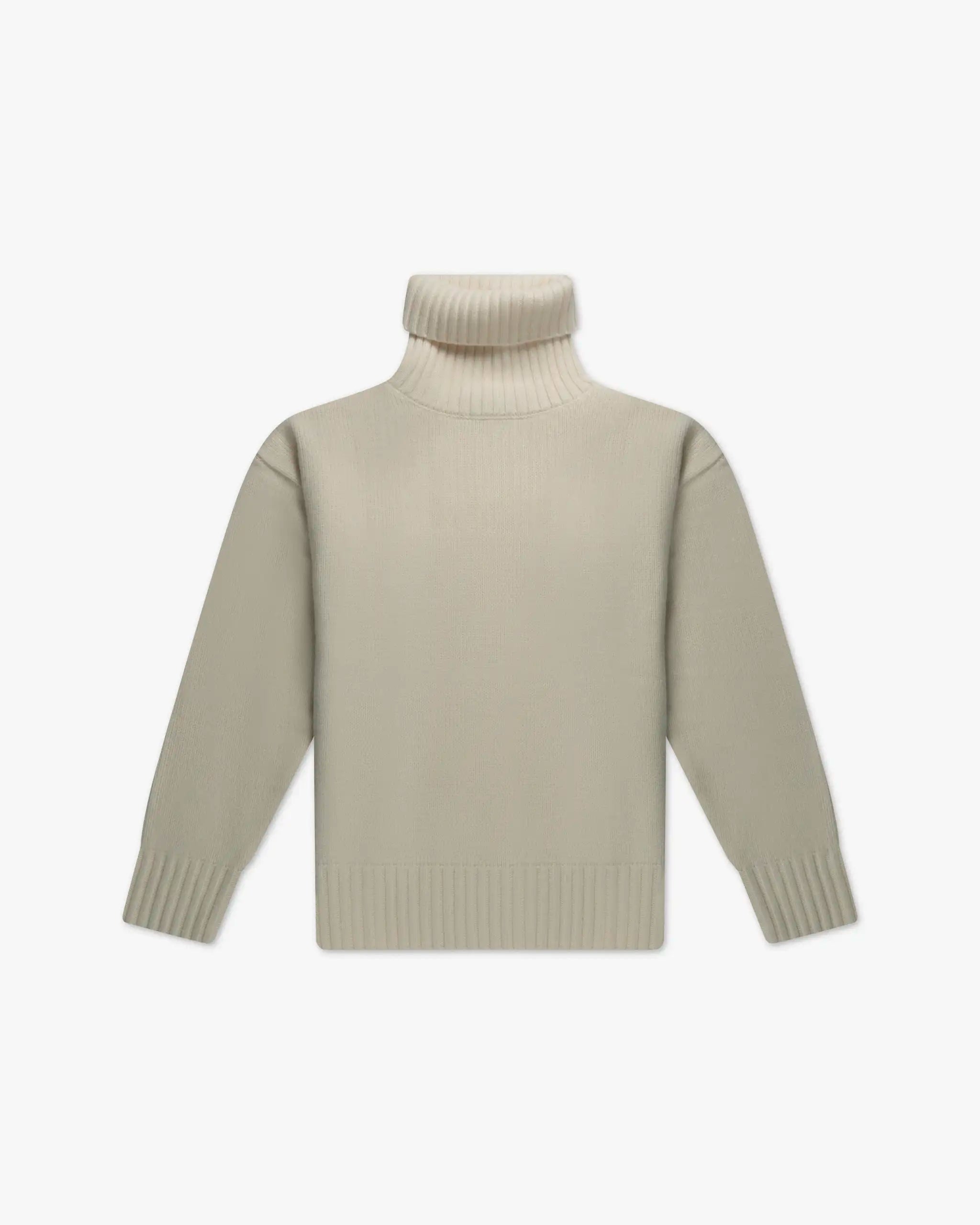 Weißer Reine Merino Woll Grobstrick Pullover von Rhea