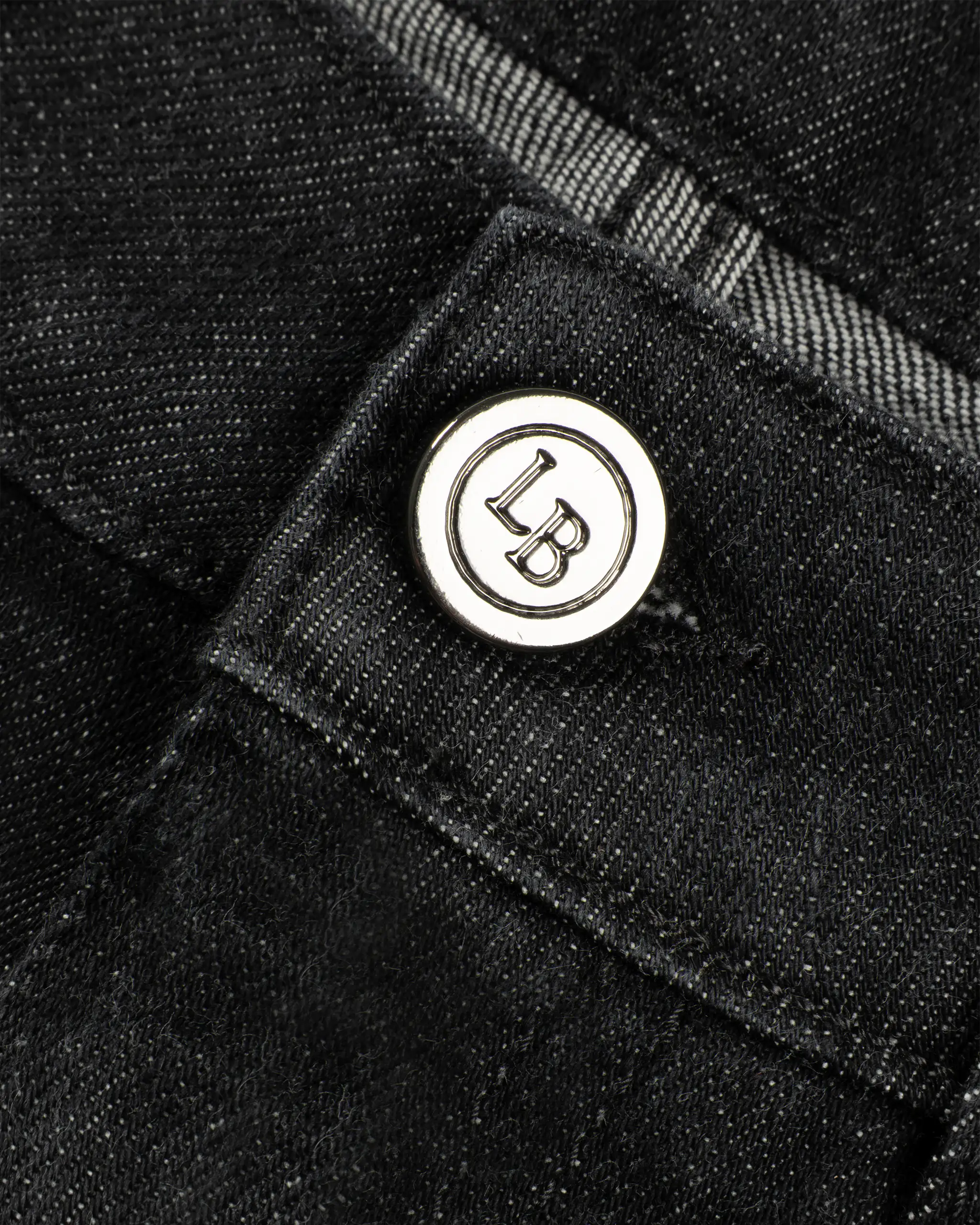Schwarze 5-Pocket Denim Jeans von Luciano Barbera