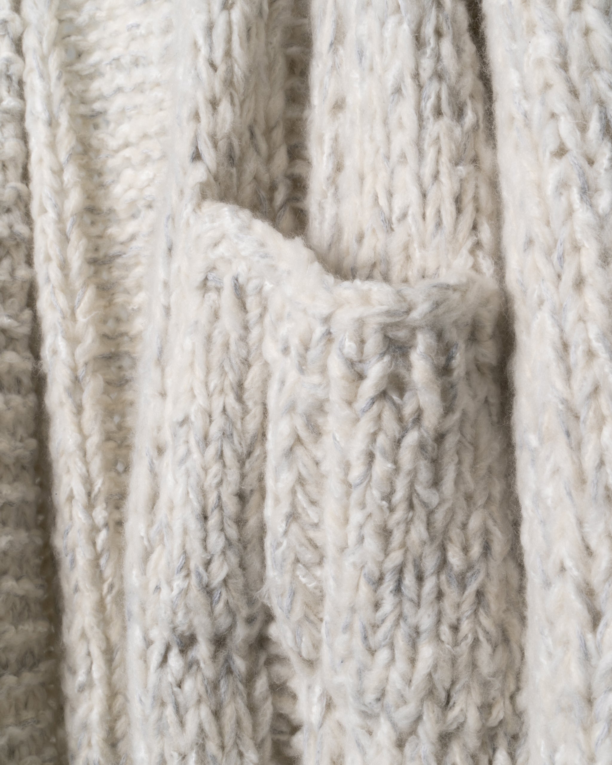 TWISTED CHUNKY CASHMERE-LONG CARDIGAN