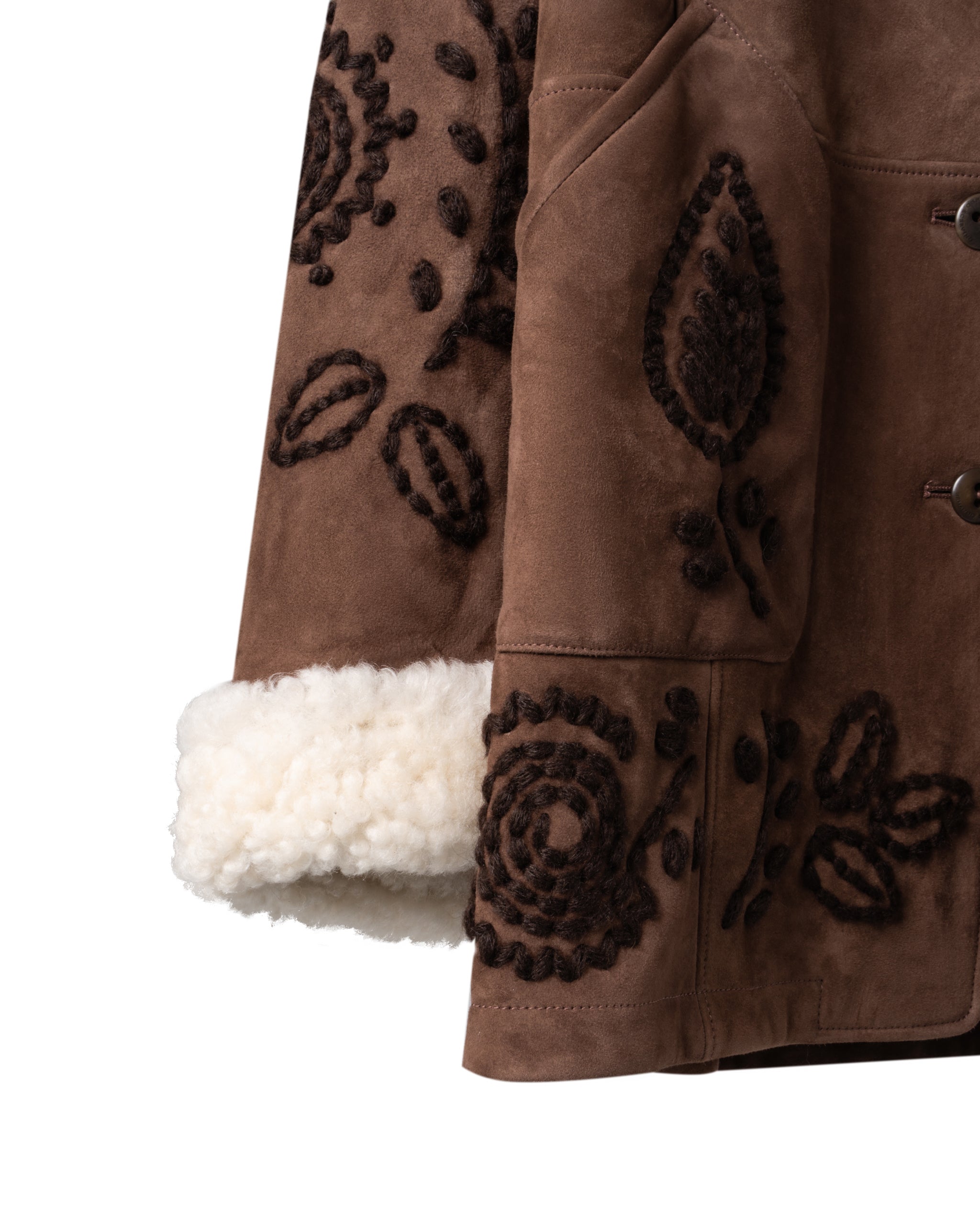 SHEARLING TRIM JACKET