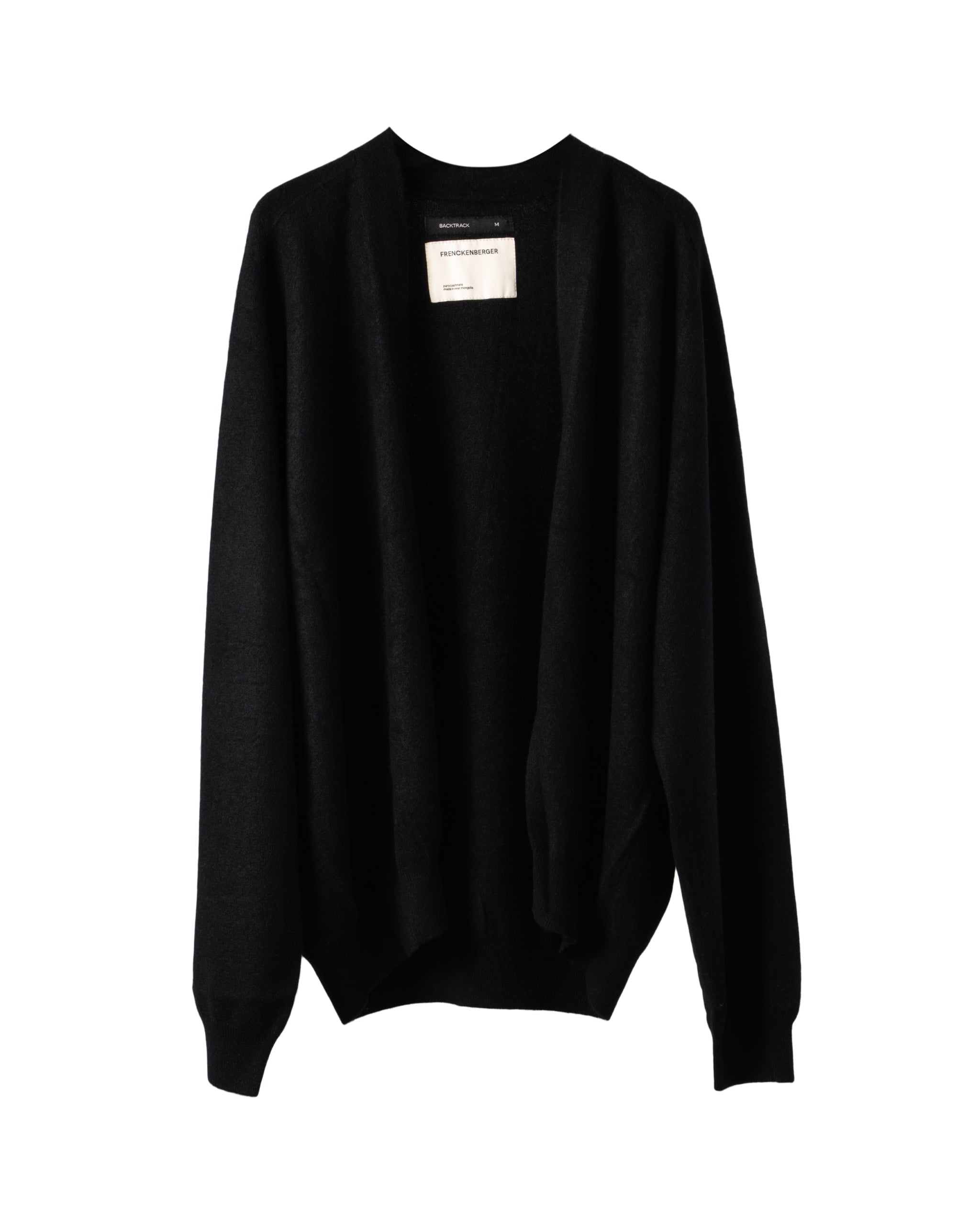 LEATHER PATCHED MAXFIELD CARDIGAN