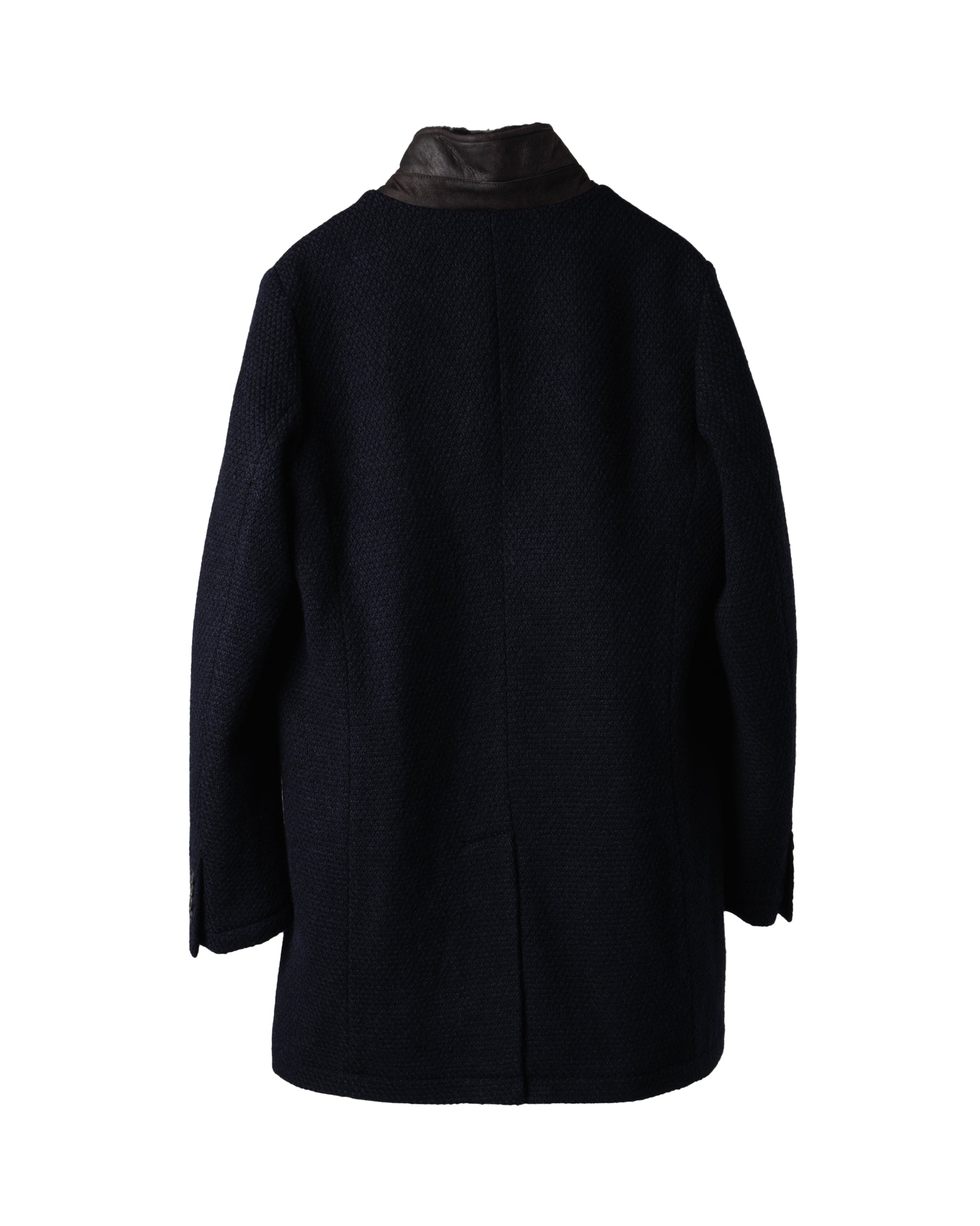 SHERLING TRIM WOOL COAT