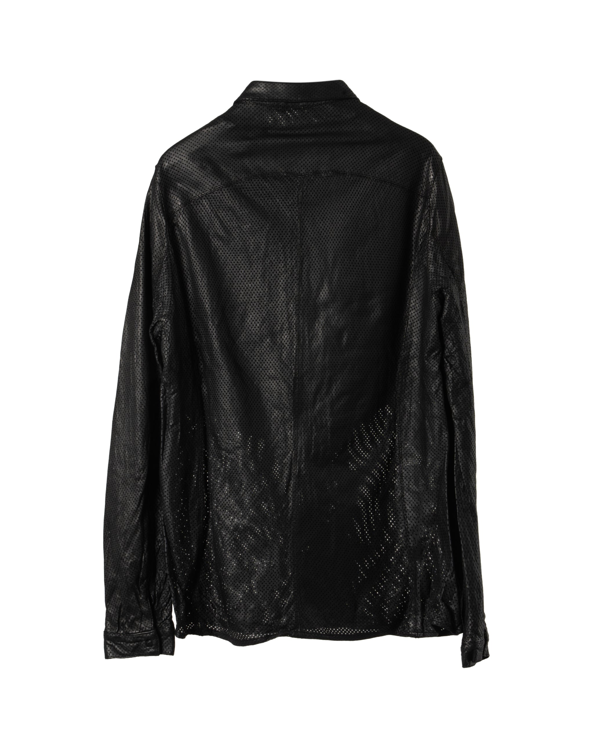 PERFO LEATHER SHIRT