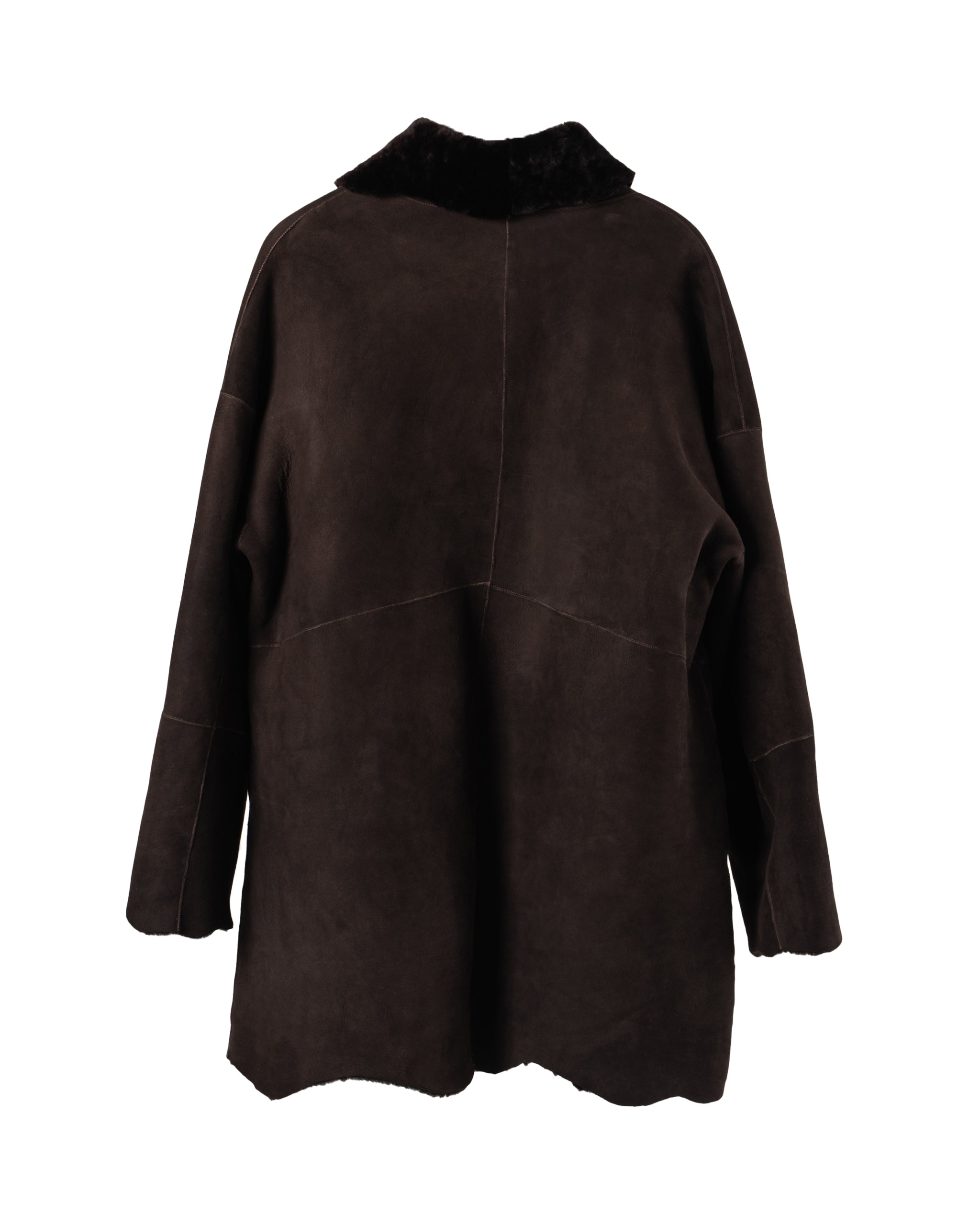 3-4 MERINO SHEARLING WRAP JACKET