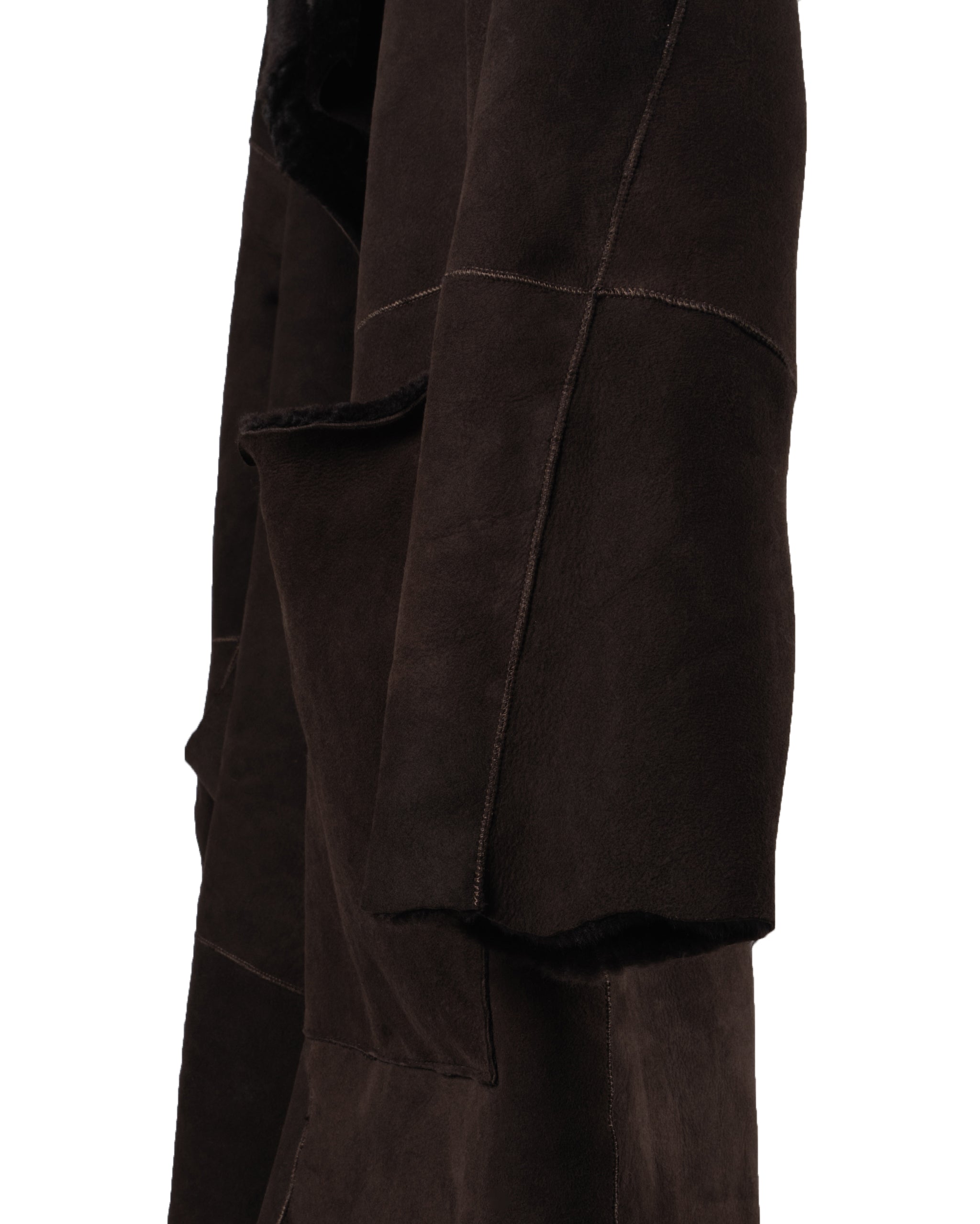 3-4 MERINO SHEARLING WRAP JACKET
