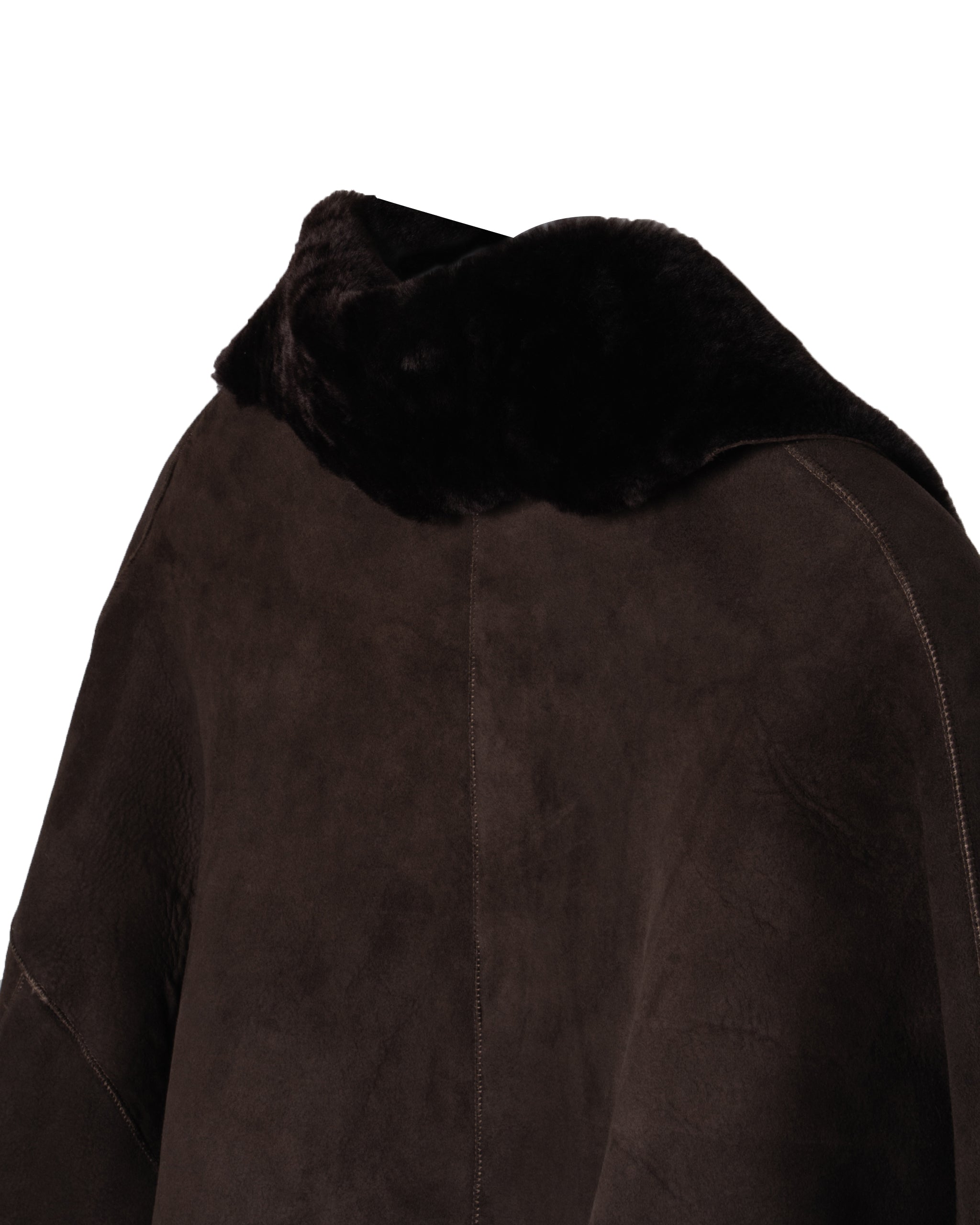 3-4 MERINO SHEARLING WRAP JACKET