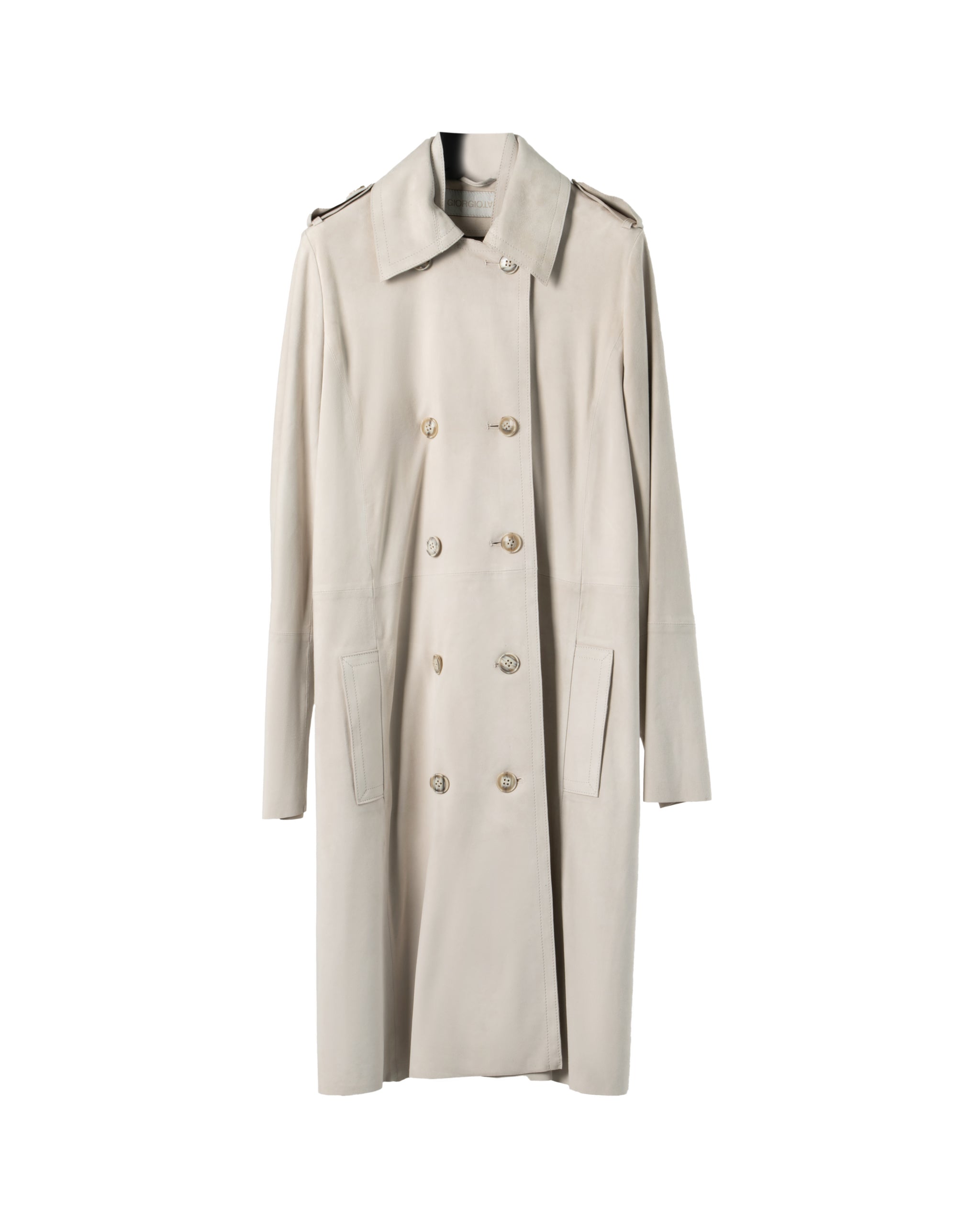 SUEDE LIGHT LEATHER TRENCH