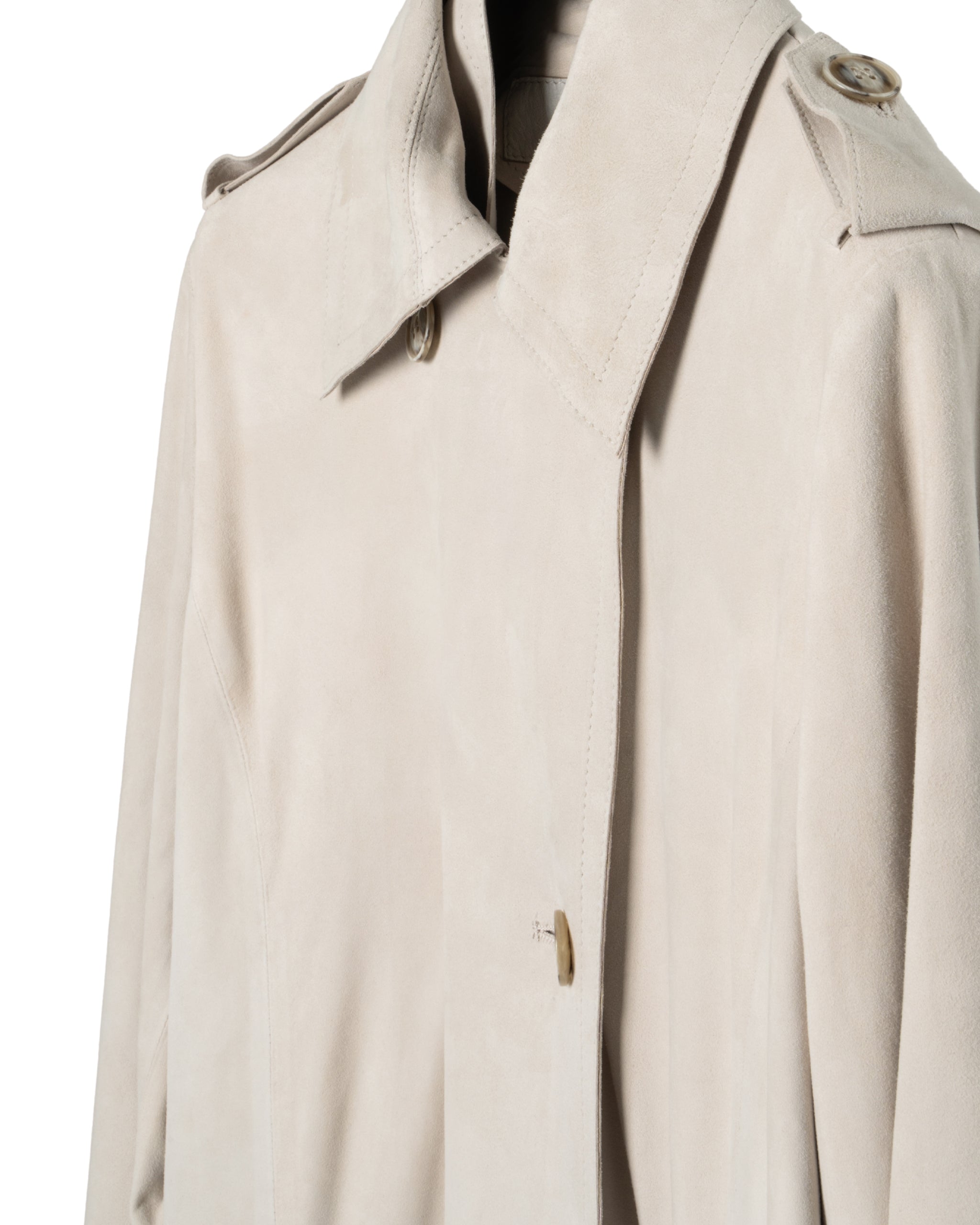 SUEDE LIGHT LEATHER TRENCH