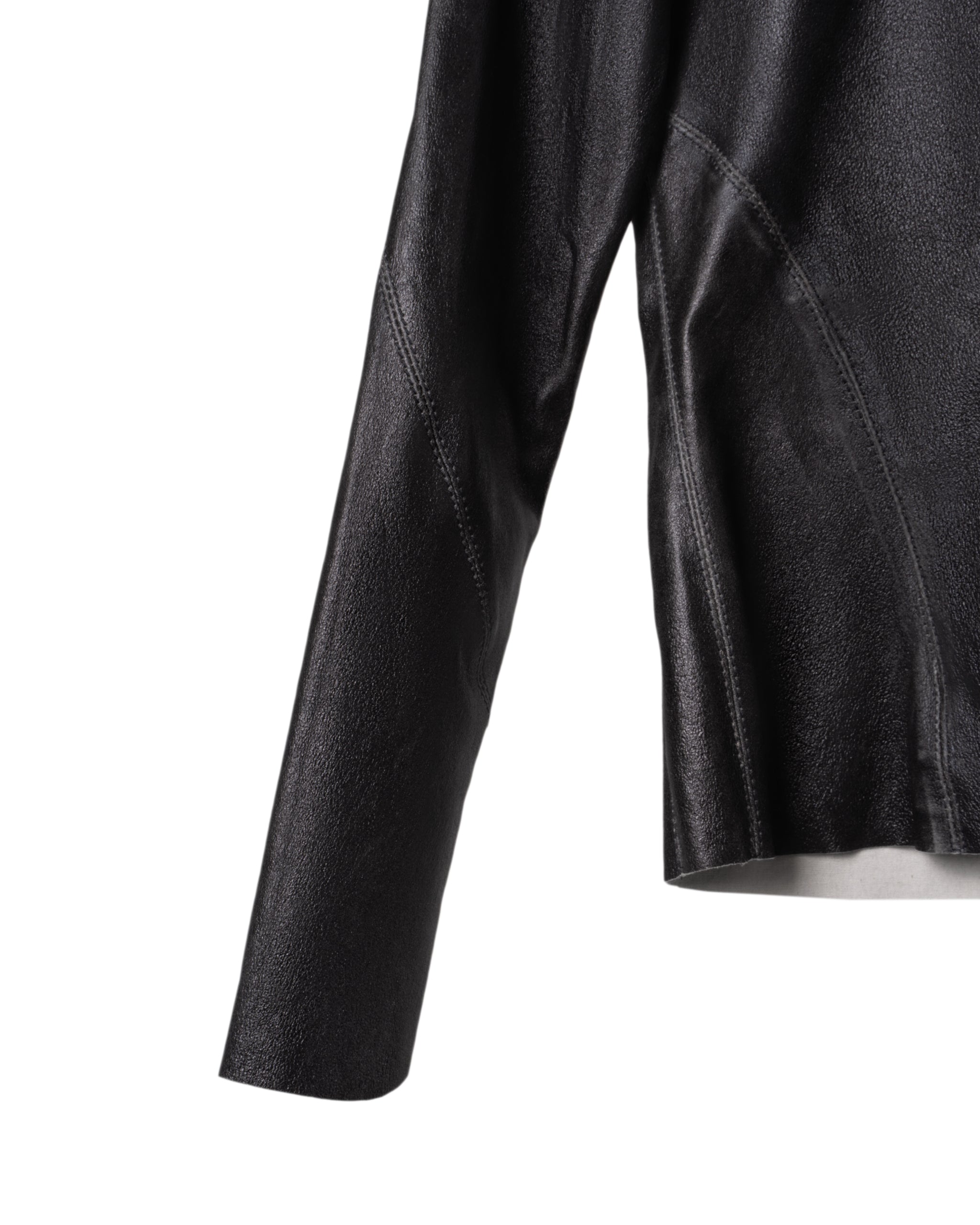 SUPER STRETCH LEATHER RACER JACKET