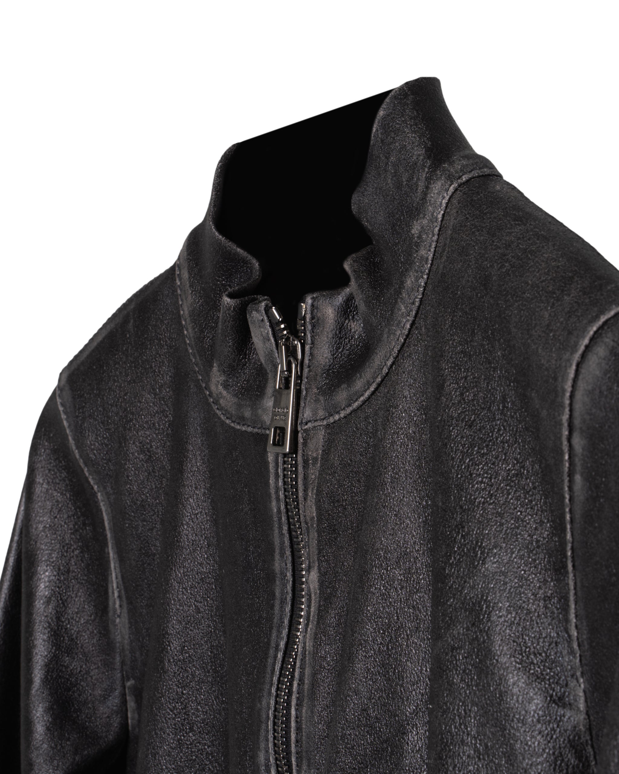 SUPER STRETCH LEATHER RACER JACKET