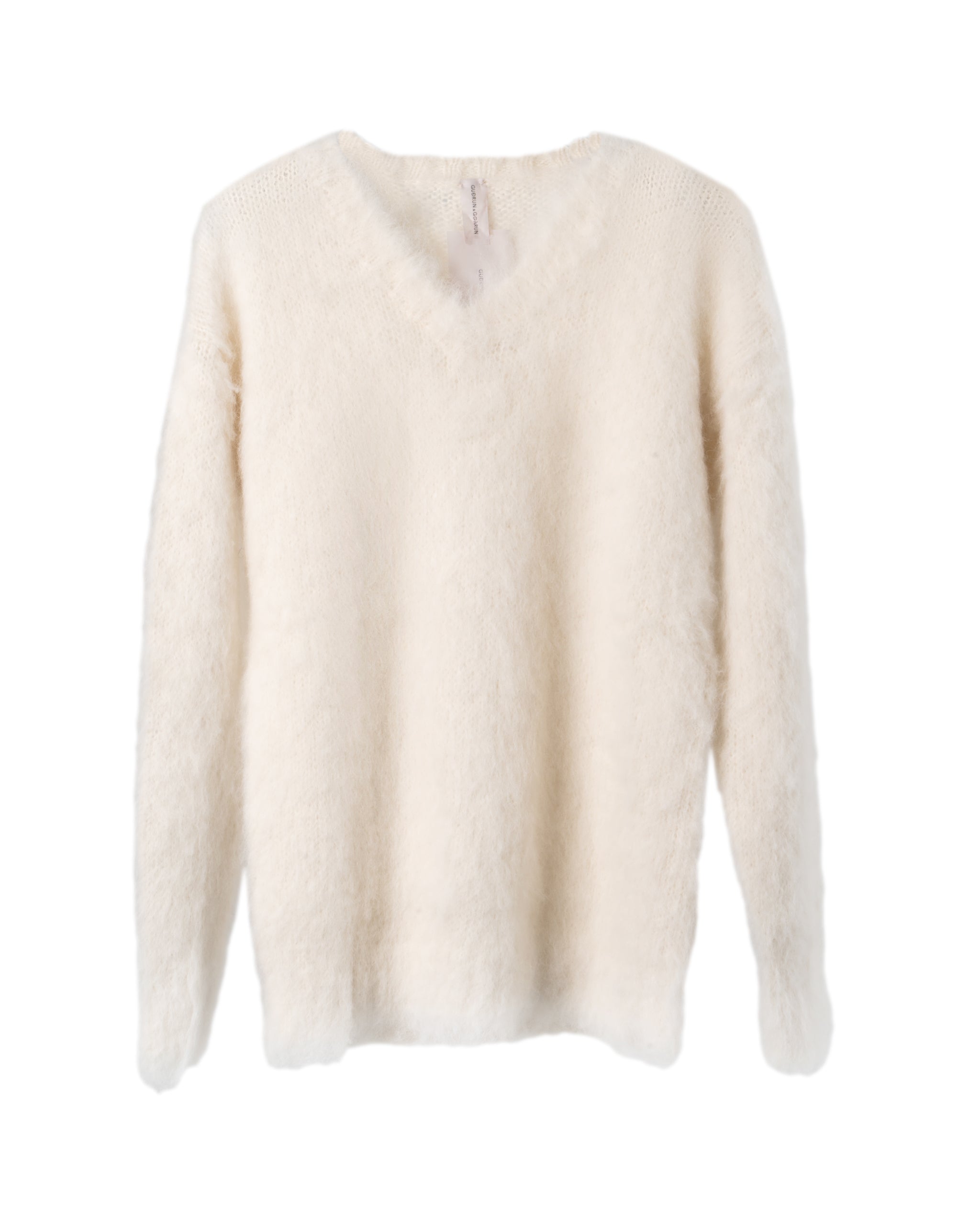 MERINO ALPACA CHUNKY V-NECK SWEATER