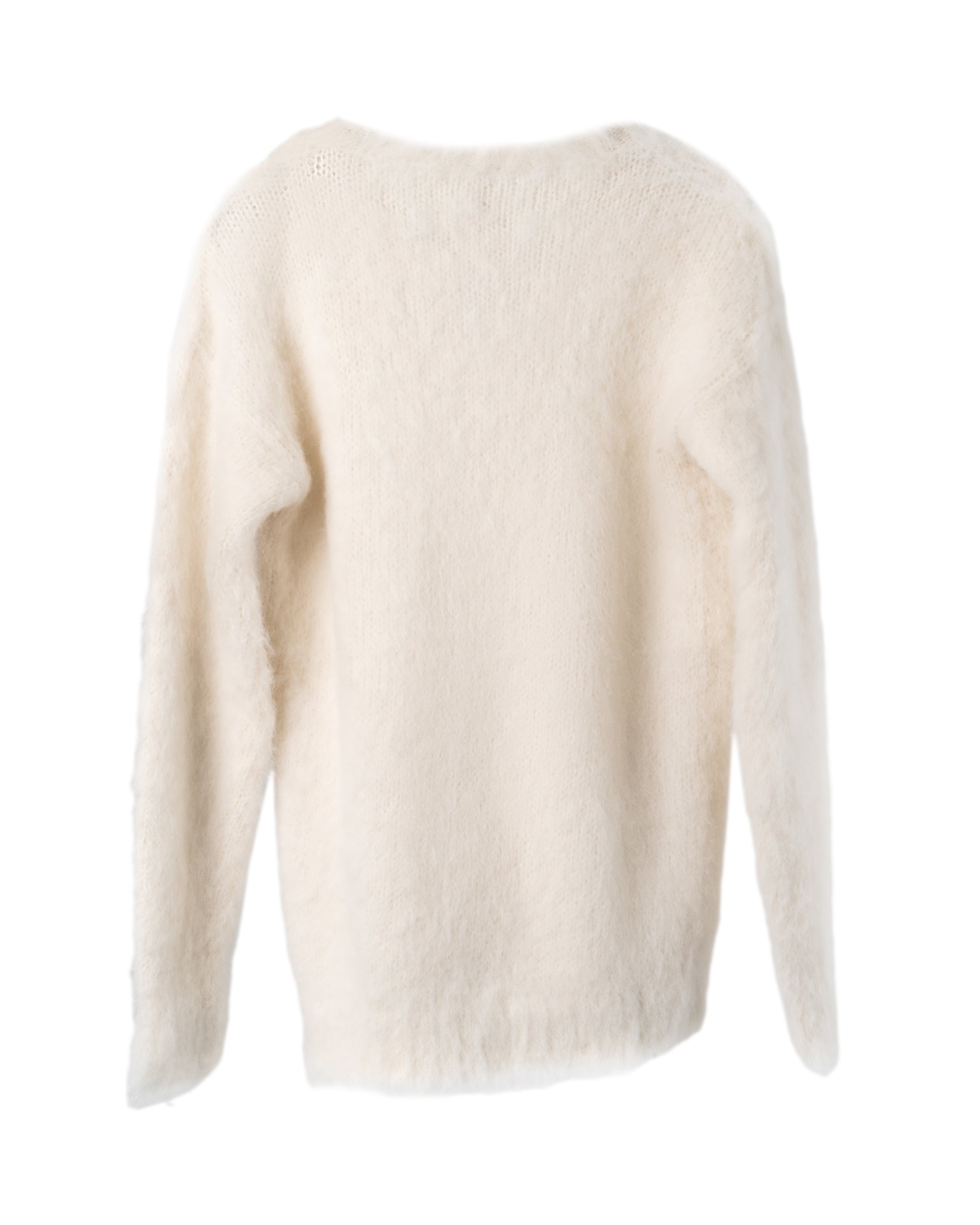MERINO ALPACA CHUNKY V-NECK SWEATER