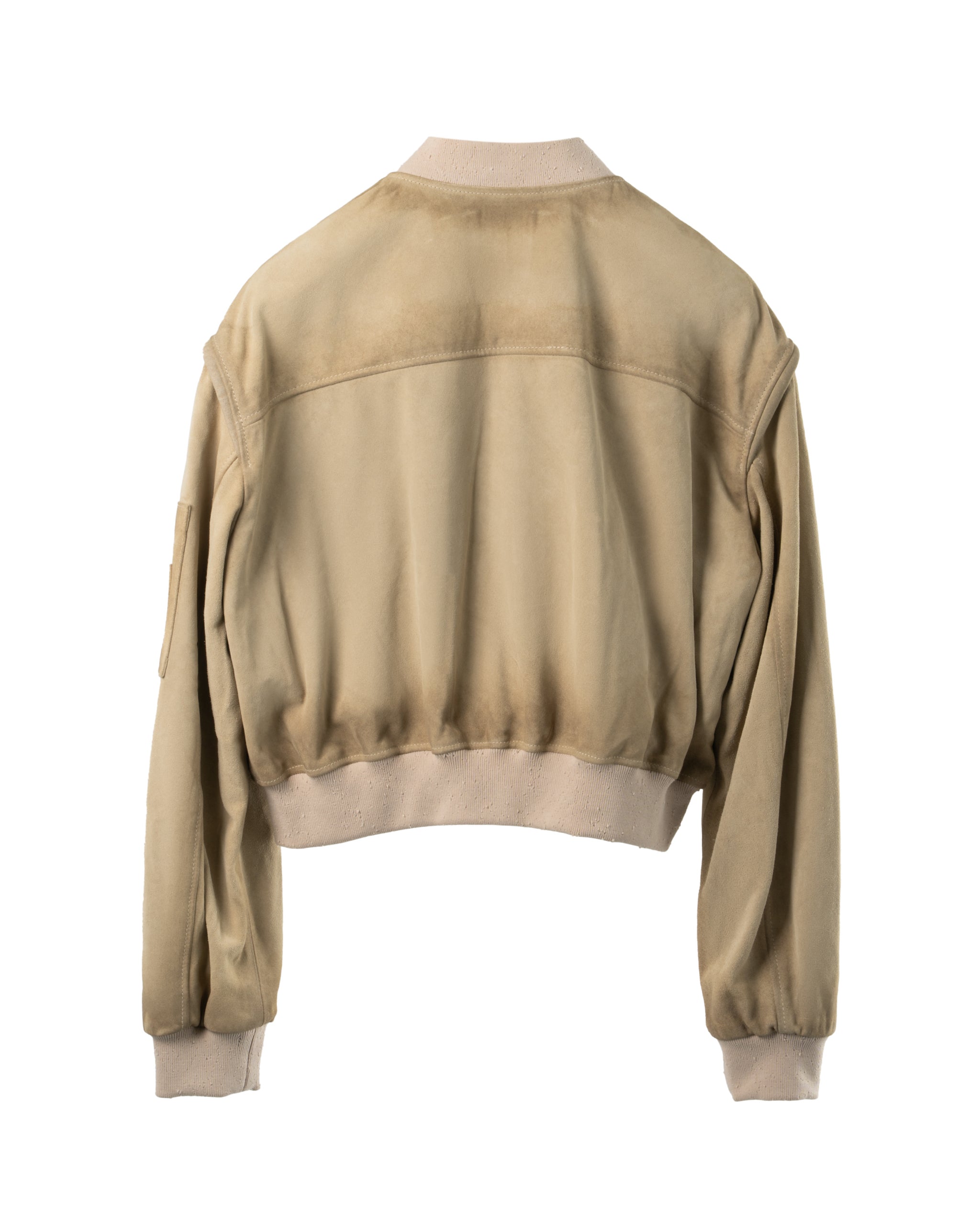SUEDE CROPPED BOMBER