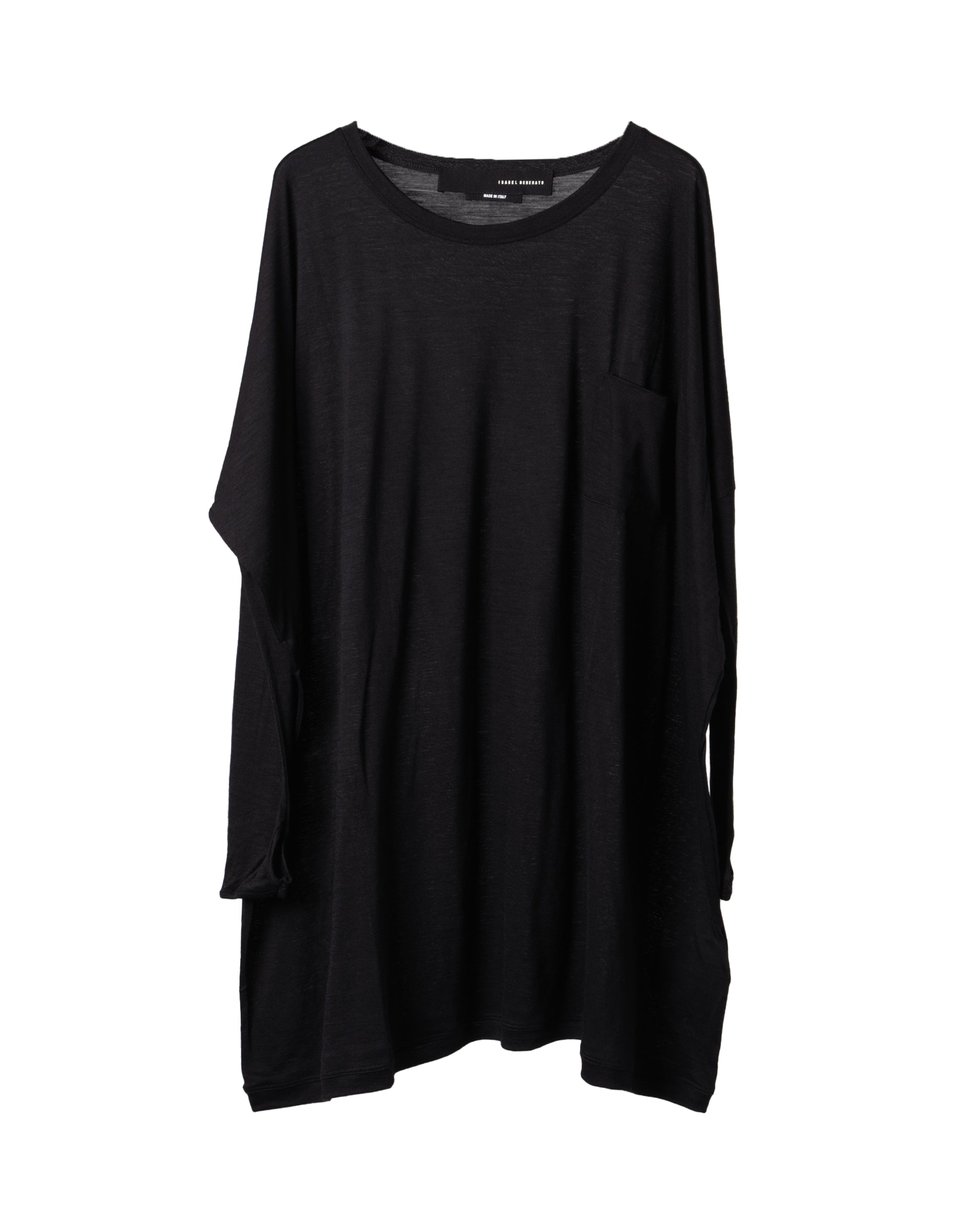 WOOL-JERSEY OVERSIZE LONG SHIRT