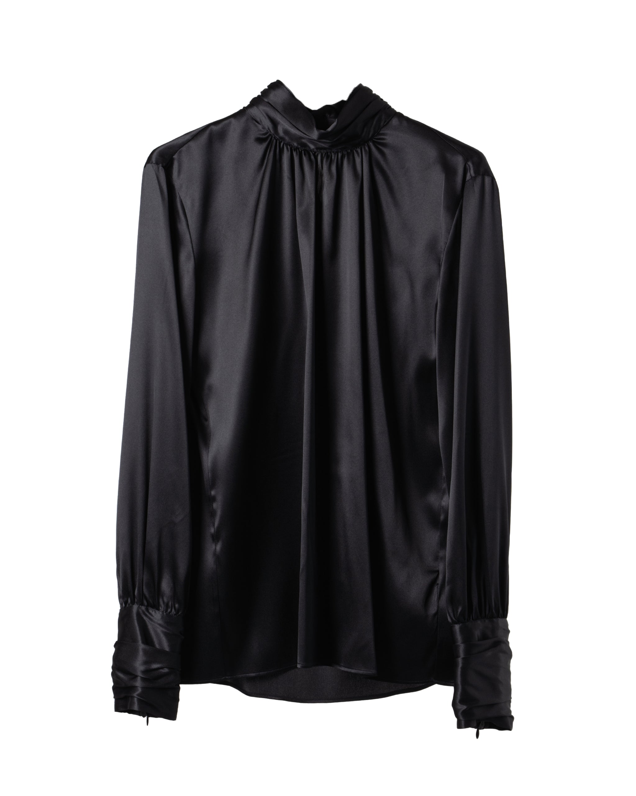 YSL SOLID COLOR STRETCH BLOUSE