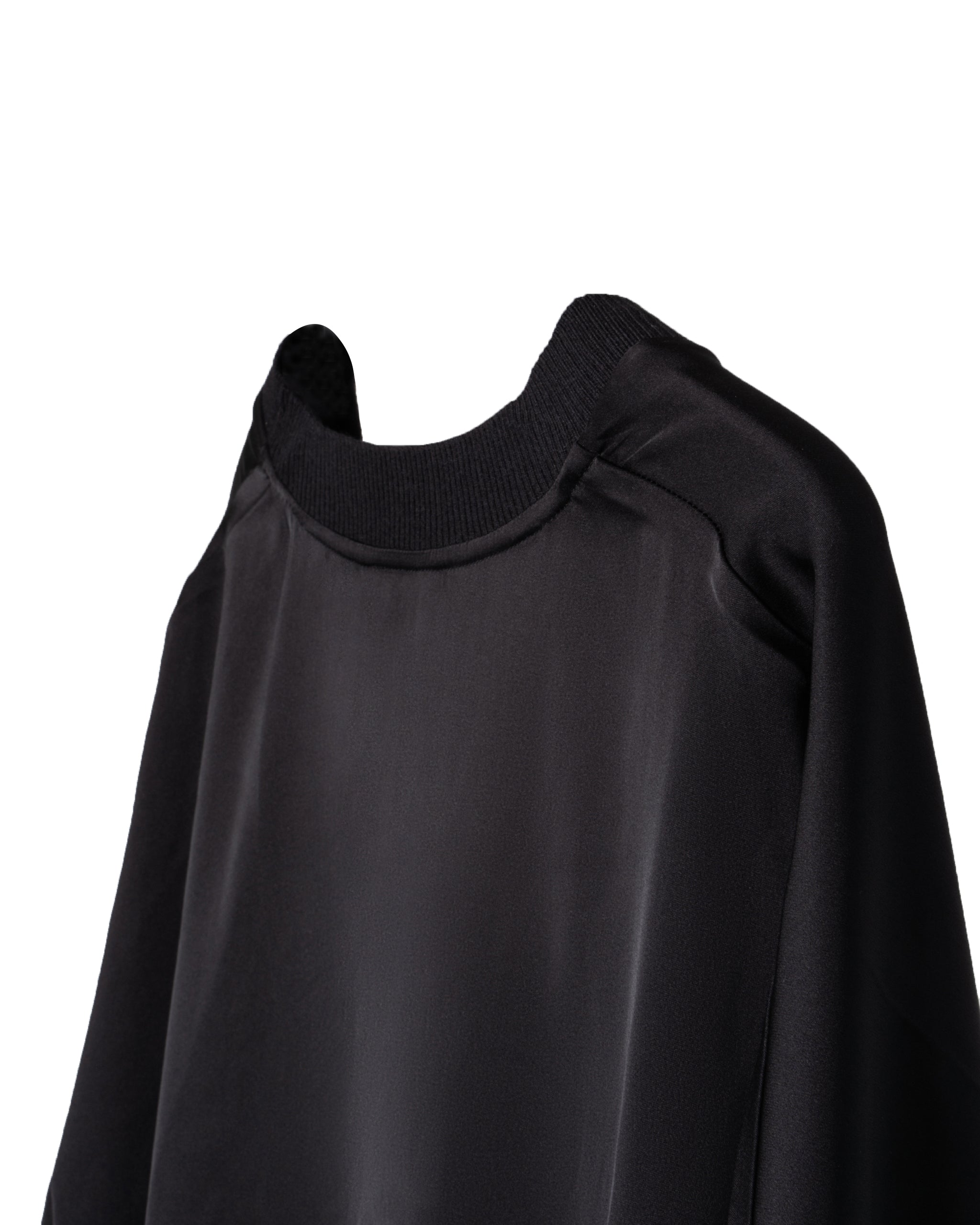 KNITTED V-STRETCH SILK BLOUSE