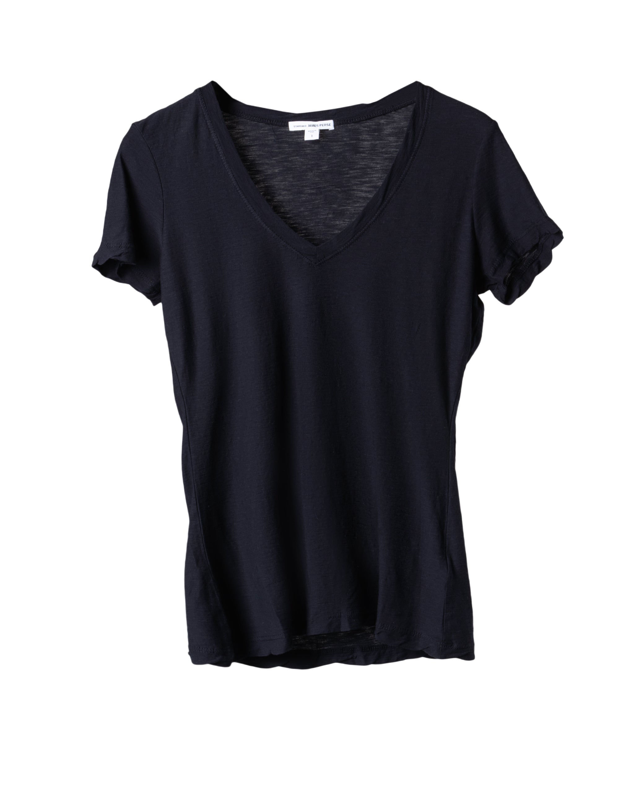 US COTTON SLUB JERSEY V SHIRT