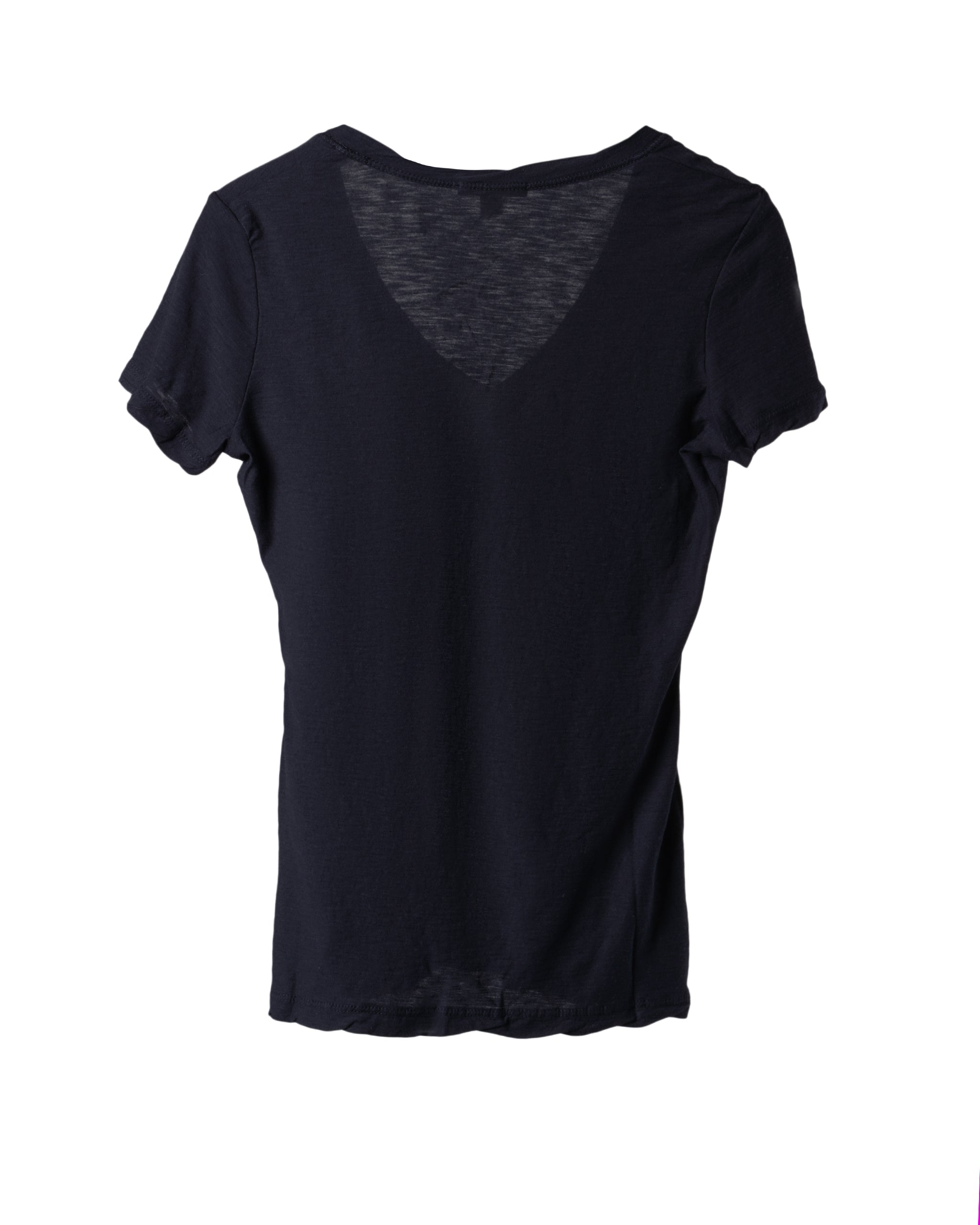 US COTTON SLUB JERSEY V SHIRT