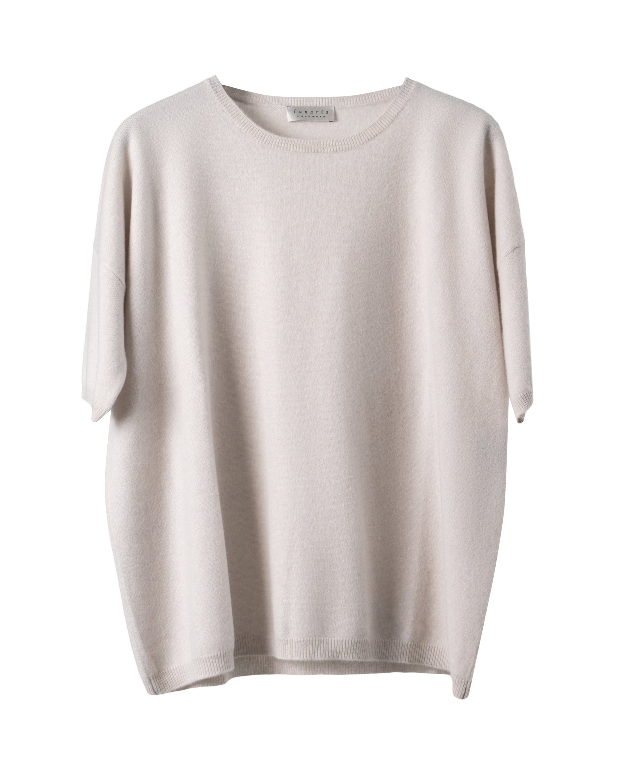 2PLY CASHMERE-OVERSIZE CREW NECK SWEATER
