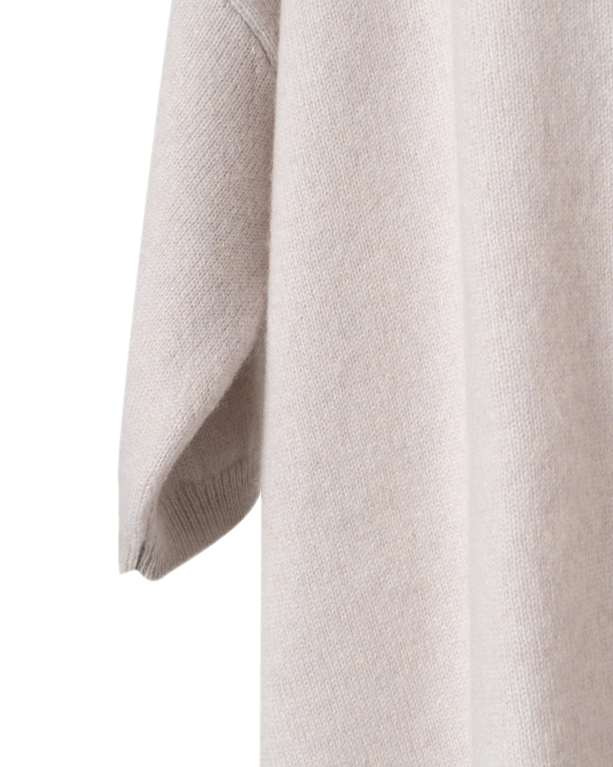 2PLY CASHMERE-OVERSIZE CREW NECK SWEATER