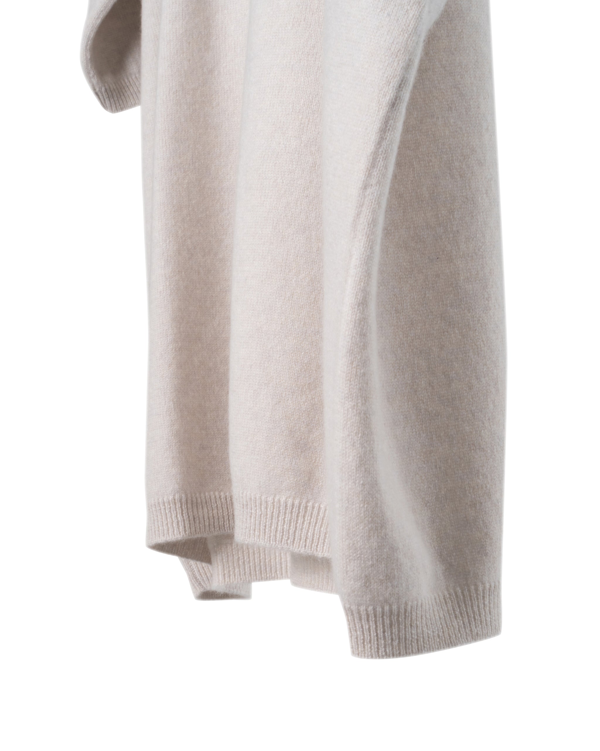 2PLY CASHMERE-OVERSIZE CREW NECK SWEATER