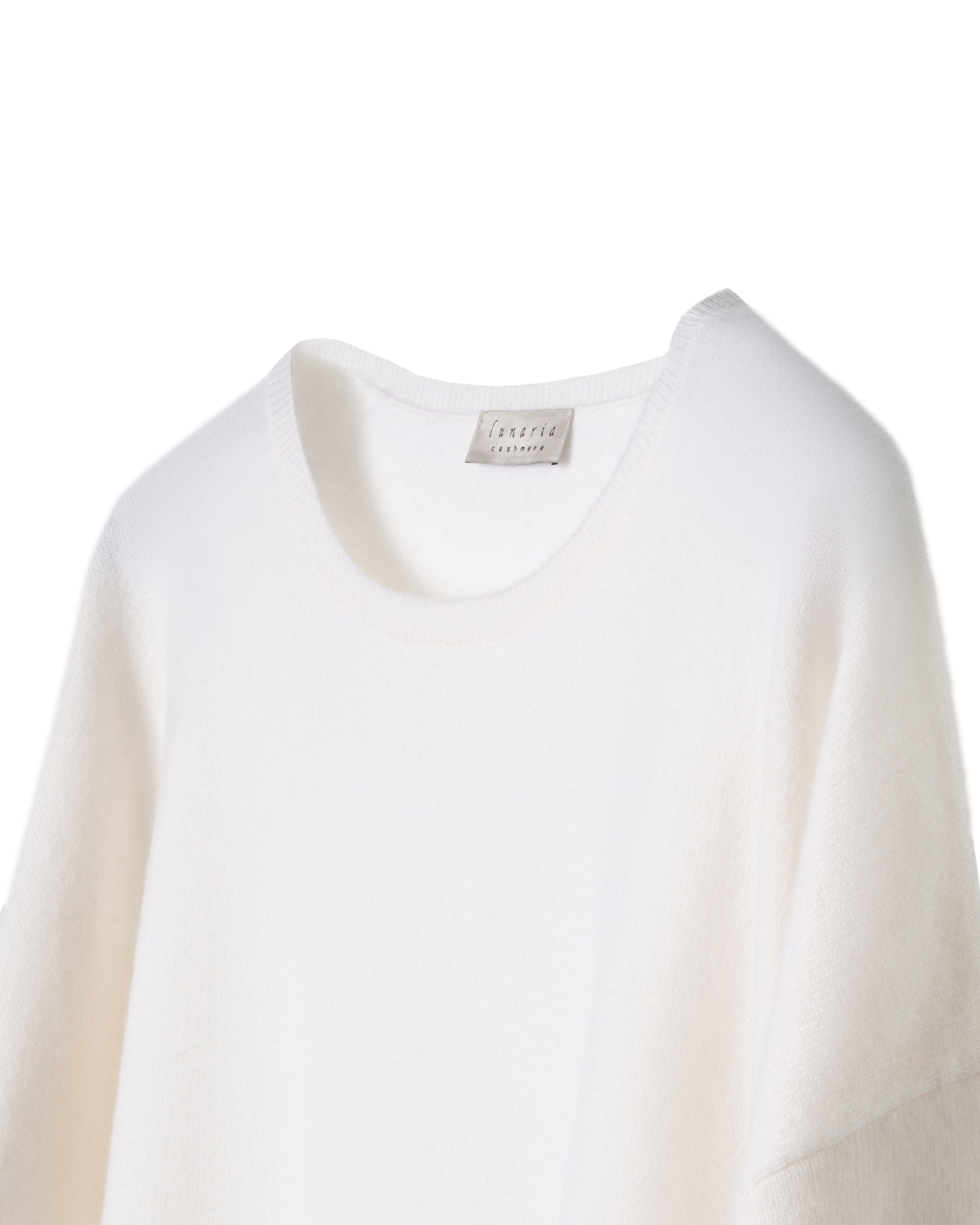 2PLY CASHMERE-OVERSIZE CREW NECK BLOUSE