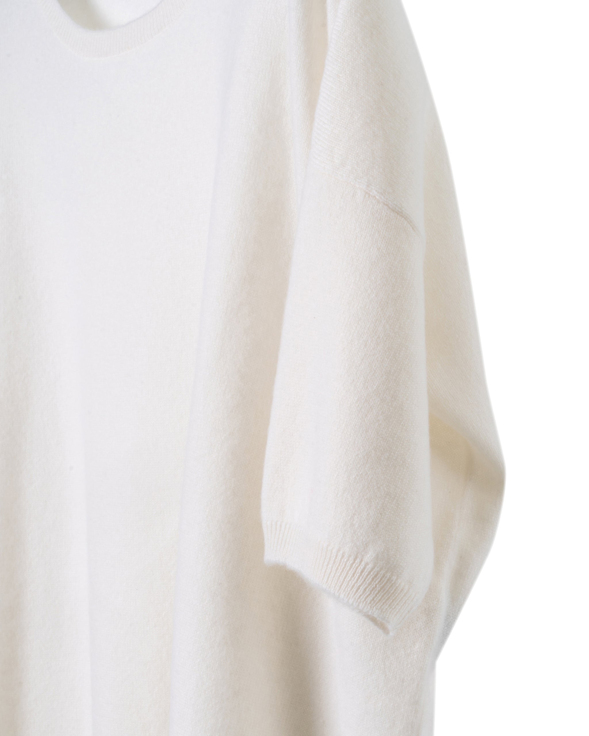 2PLY CASHMERE-OVERSIZE CREW NECK BLOUSE