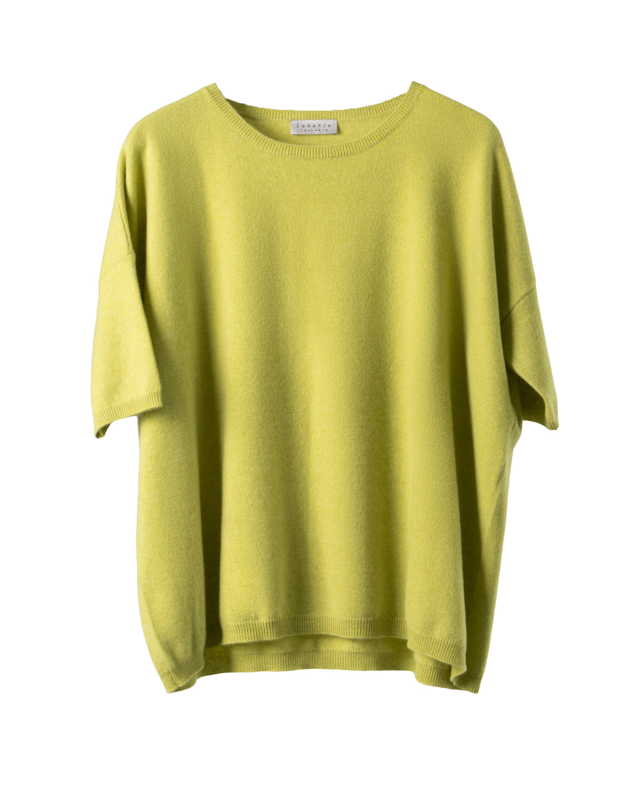 2PLY CASHMERE-OVERSIZE CREW NECK BLOUSE