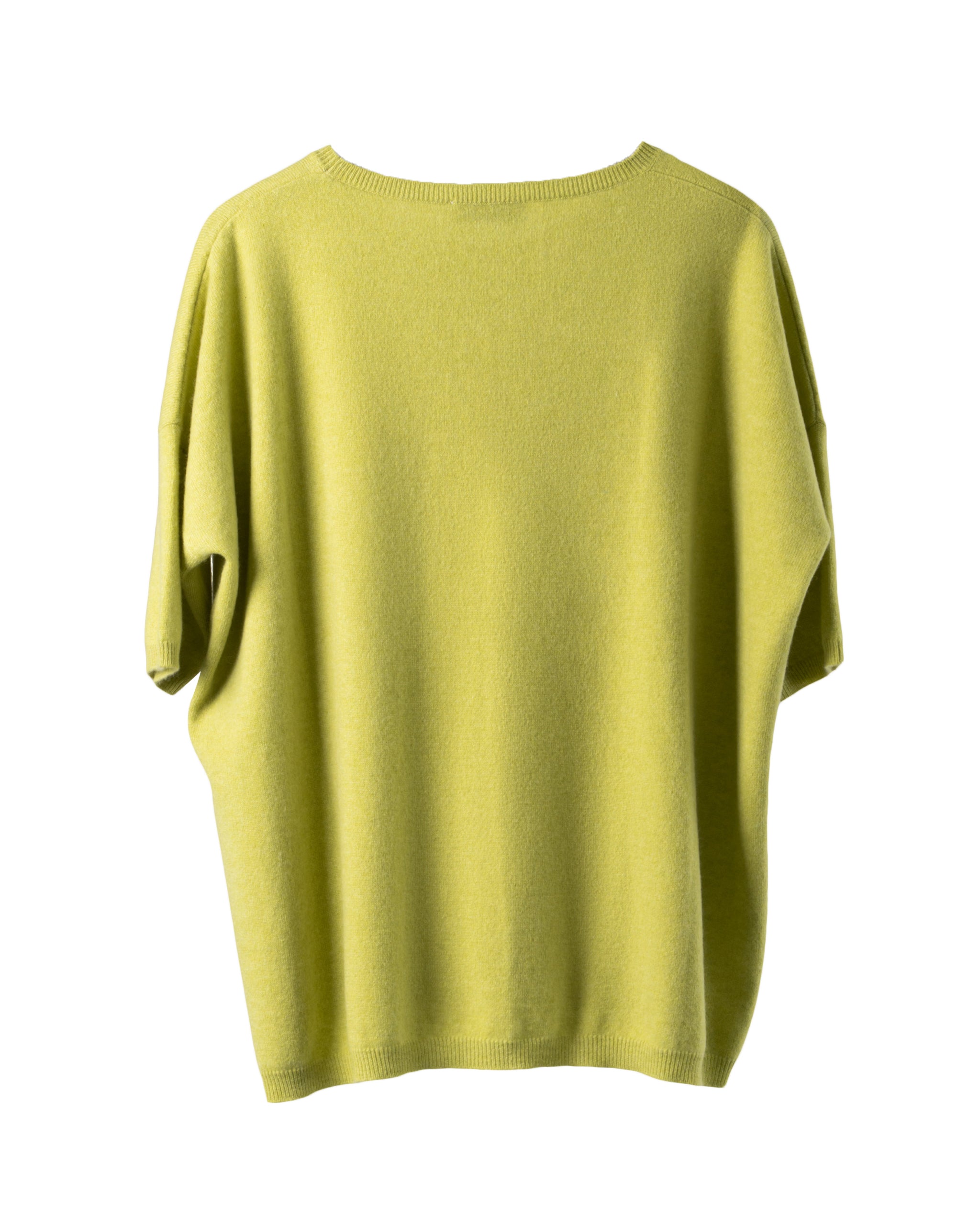 2PLY CASHMERE-OVERSIZE CREW NECK BLOUSE
