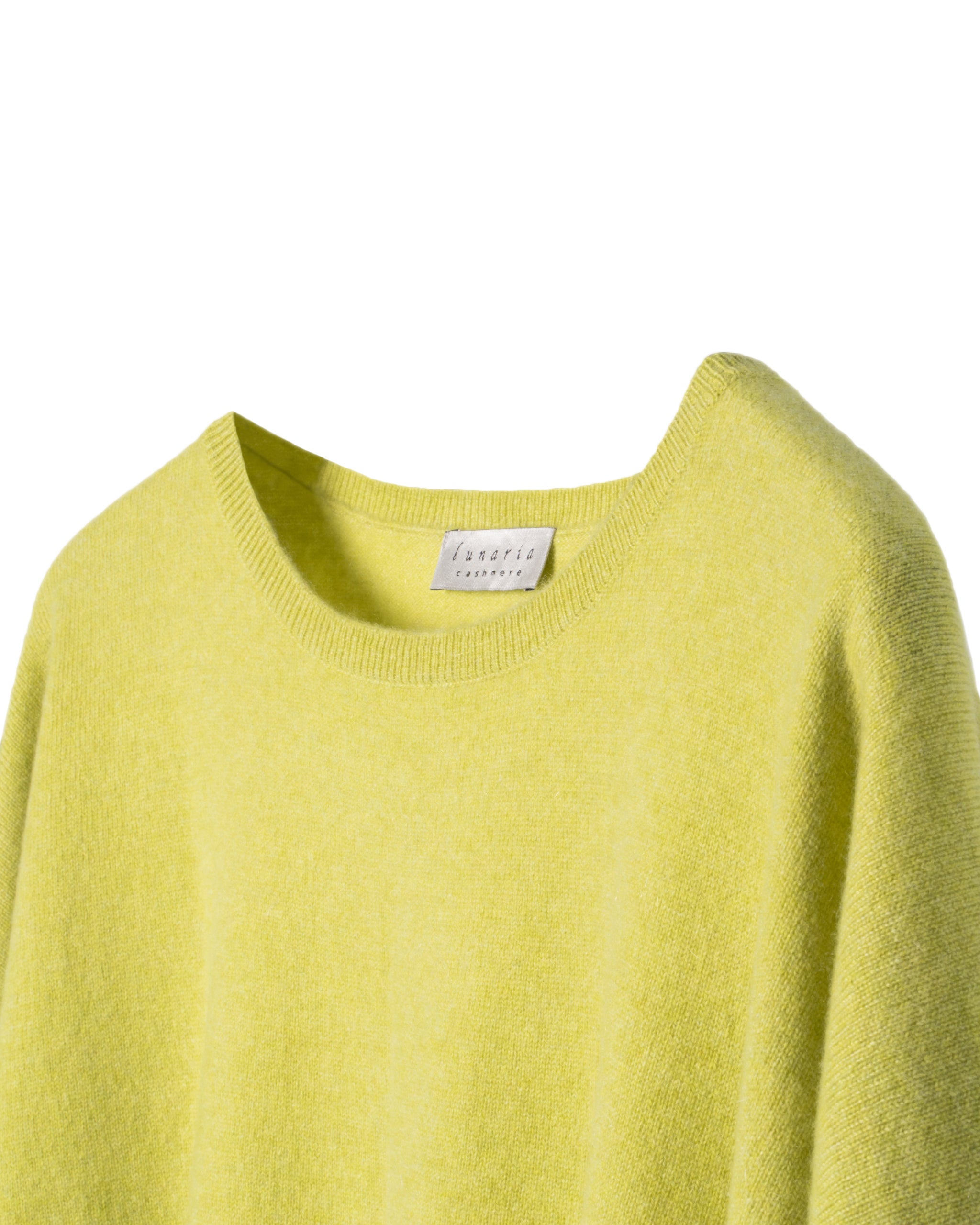 2PLY CASHMERE-OVERSIZE CREW NECK BLOUSE
