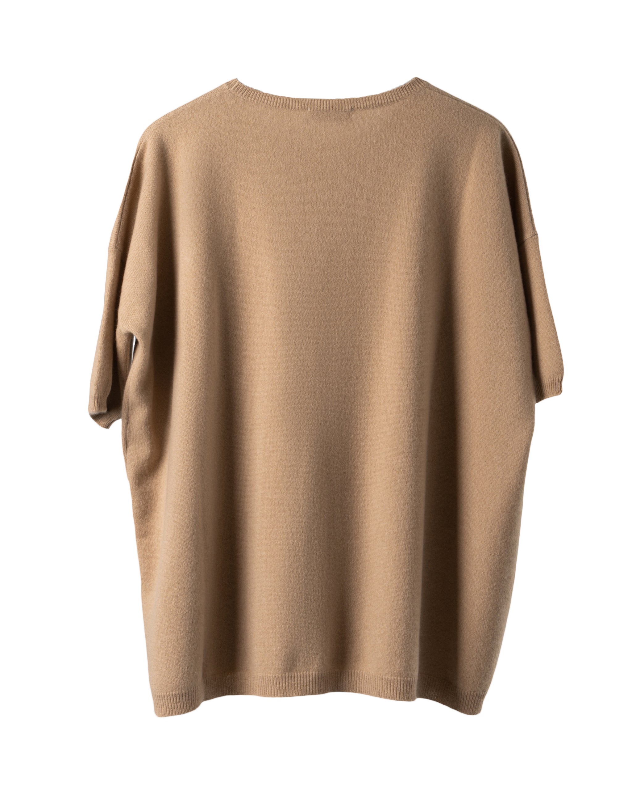 2PLY CASHMERE-OVERSIZE CREW NECK BLOUSE