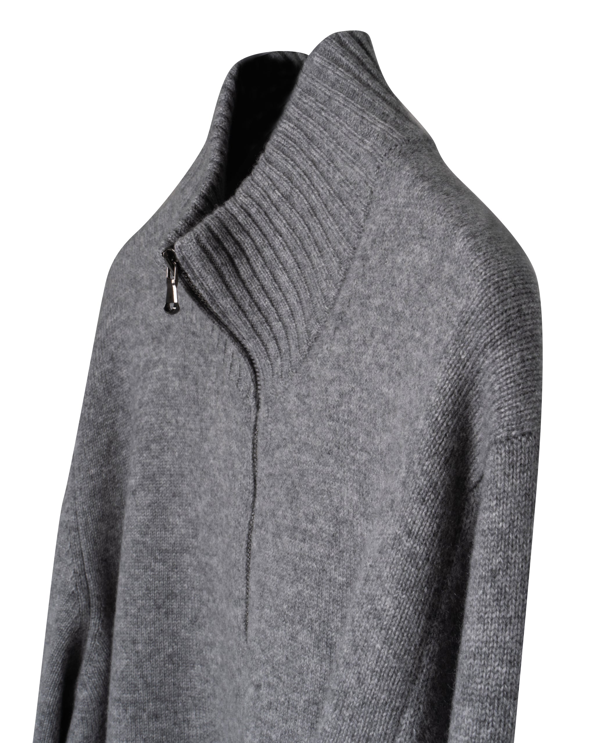 4PLY CASHMERE ZIP CARDIGAN