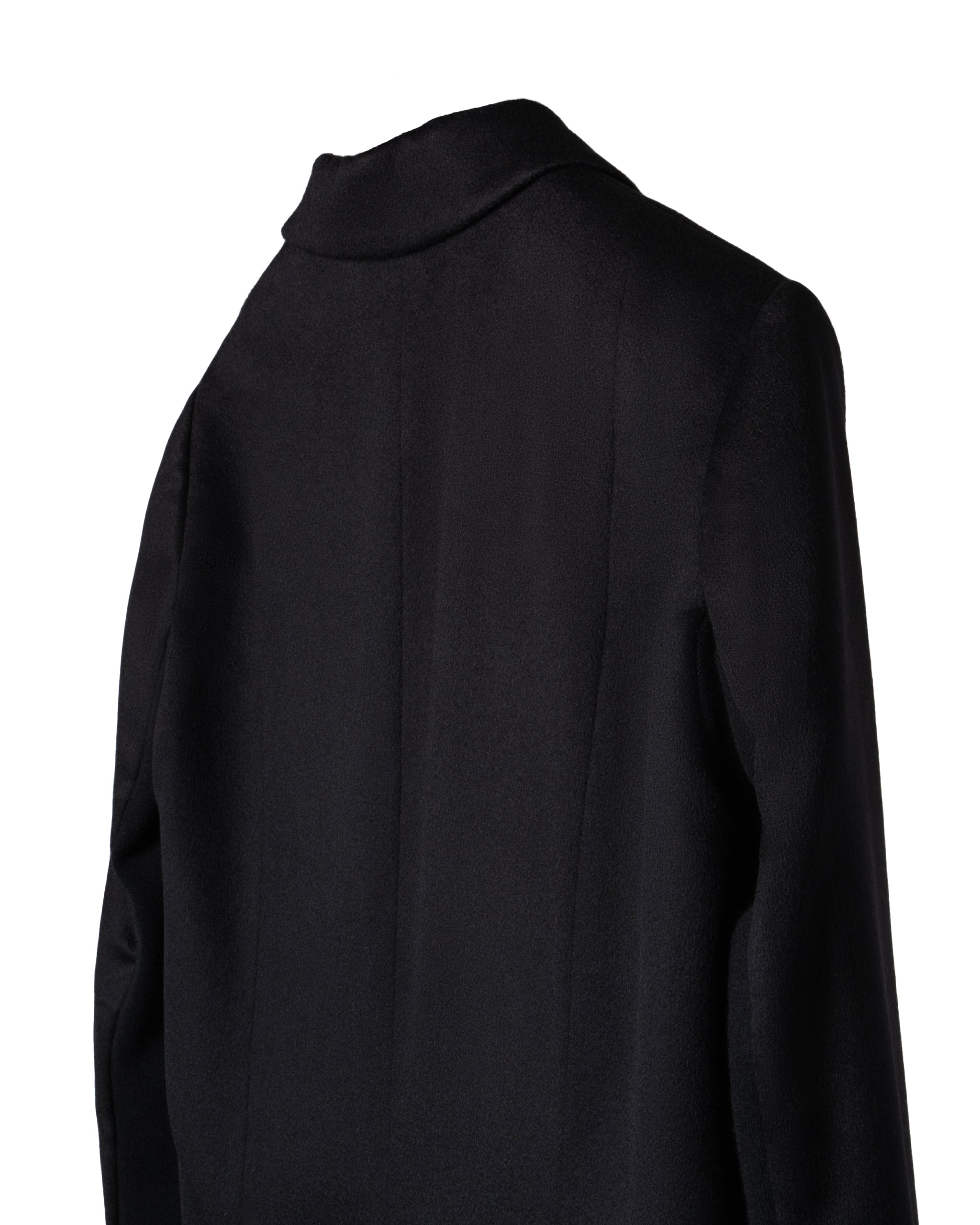LONG CASHMERE BLAZER WITH KNIT PANEL