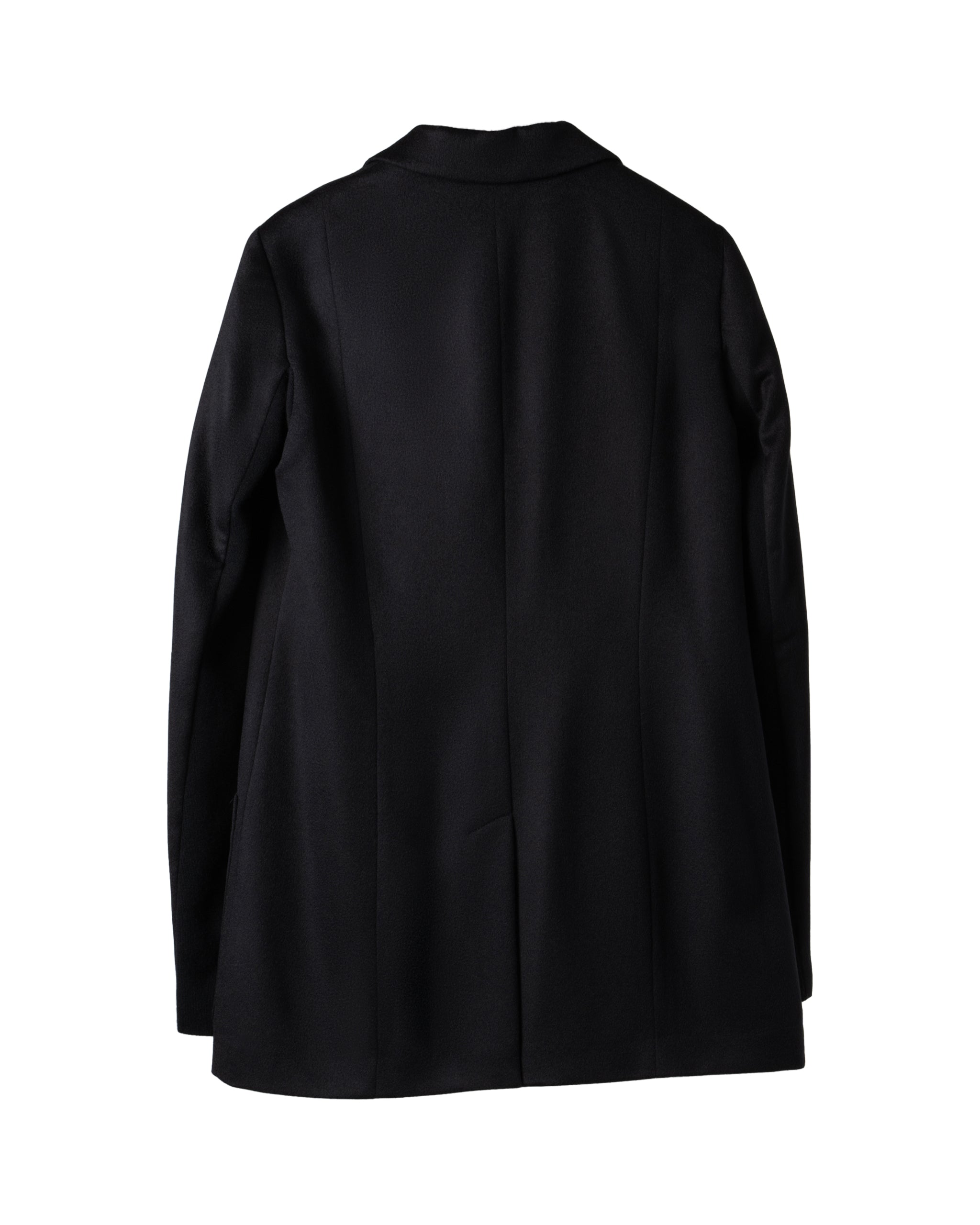 LONG CASHMERE BLAZER WITH KNIT PANEL