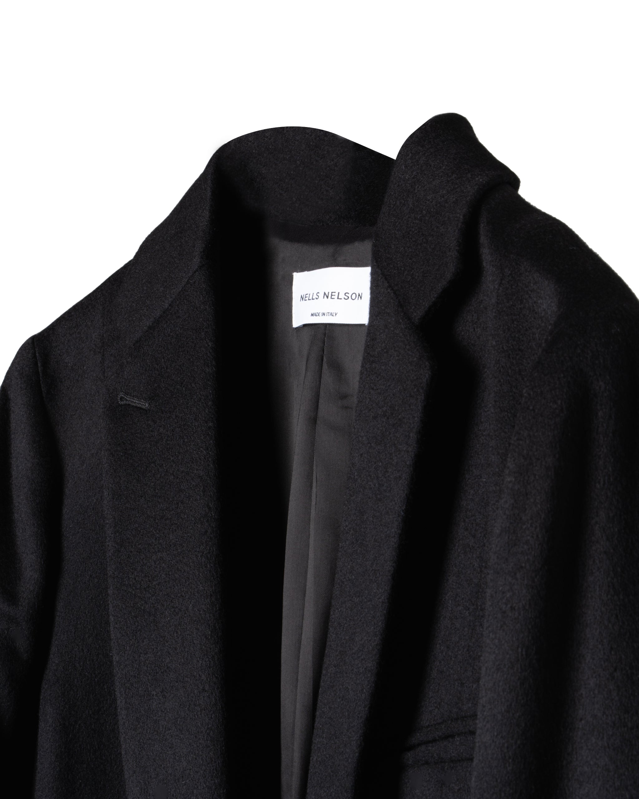 LONG CASHMERE BLAZER WITH KNIT PANEL