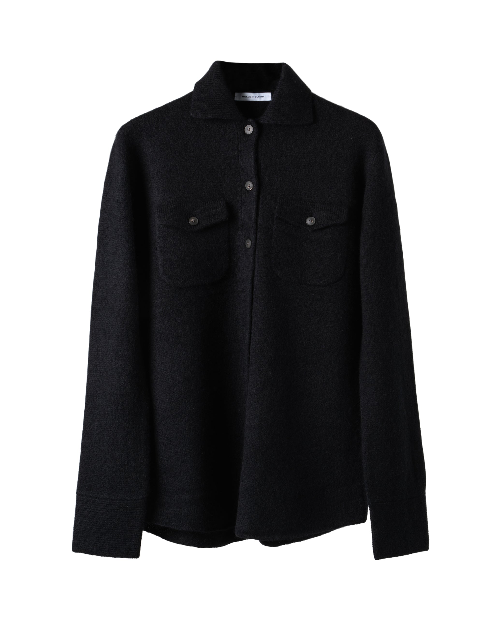 CASHMERE-BLEND KNITTED SHIRT