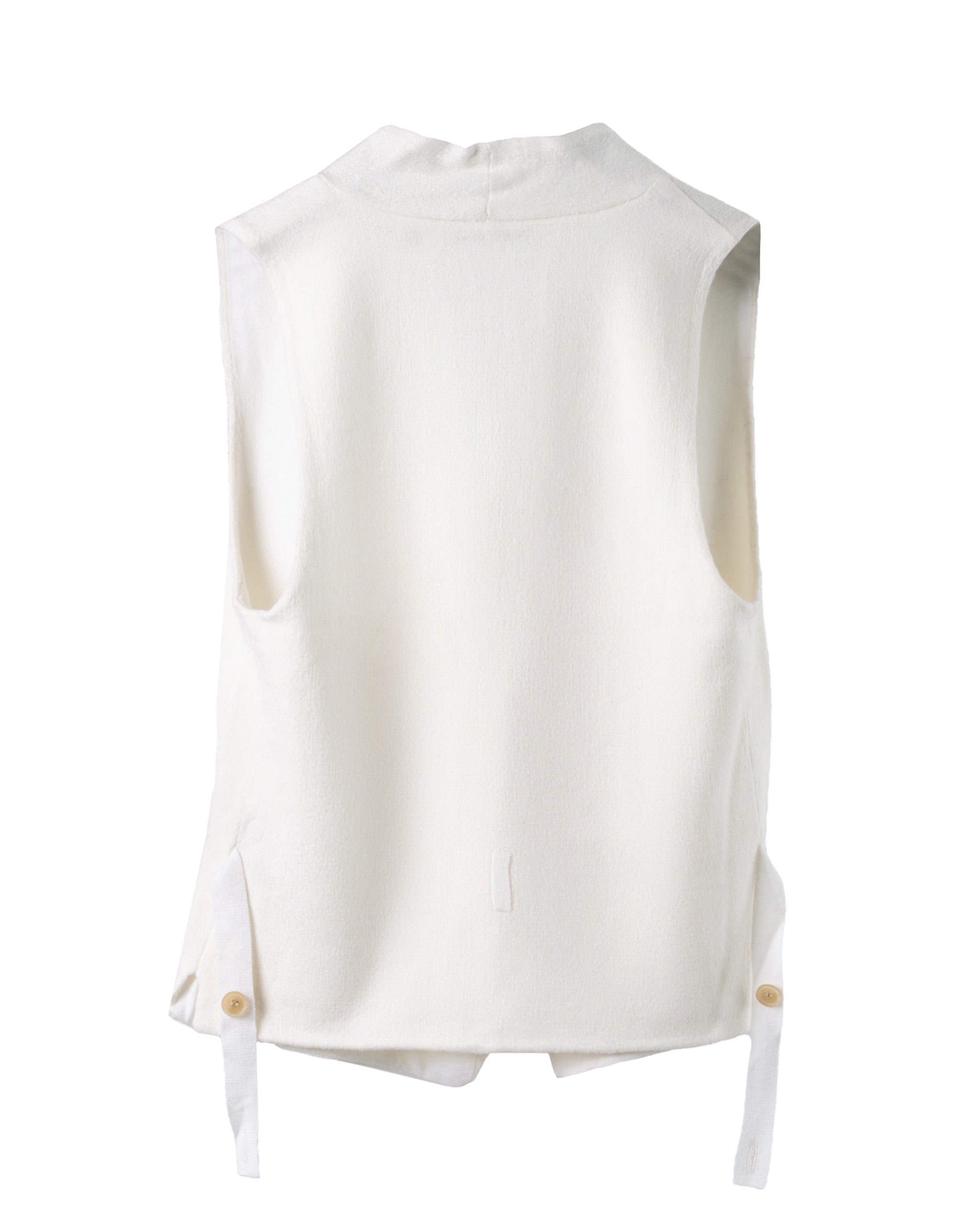 WOOL-SILK HANDKNIT GILET