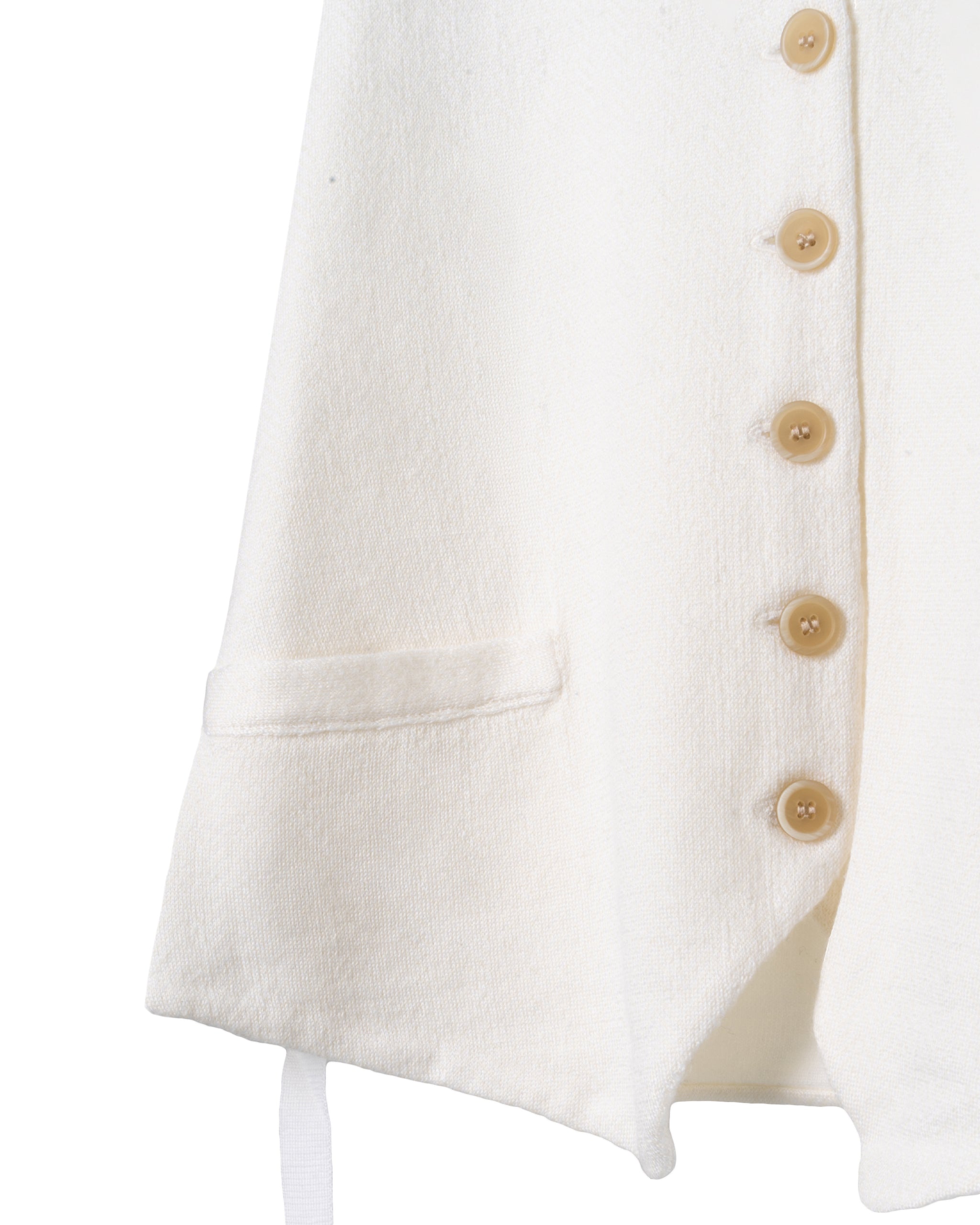 WOOL-SILK HANDKNIT GILET